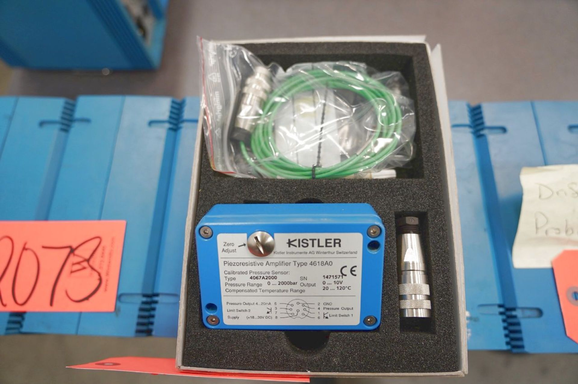 (4) Kistler 4067A2000 Piezoresistive Amplifier Pressure Sensors (Instrumentation and Electronics Lab - Image 3 of 4