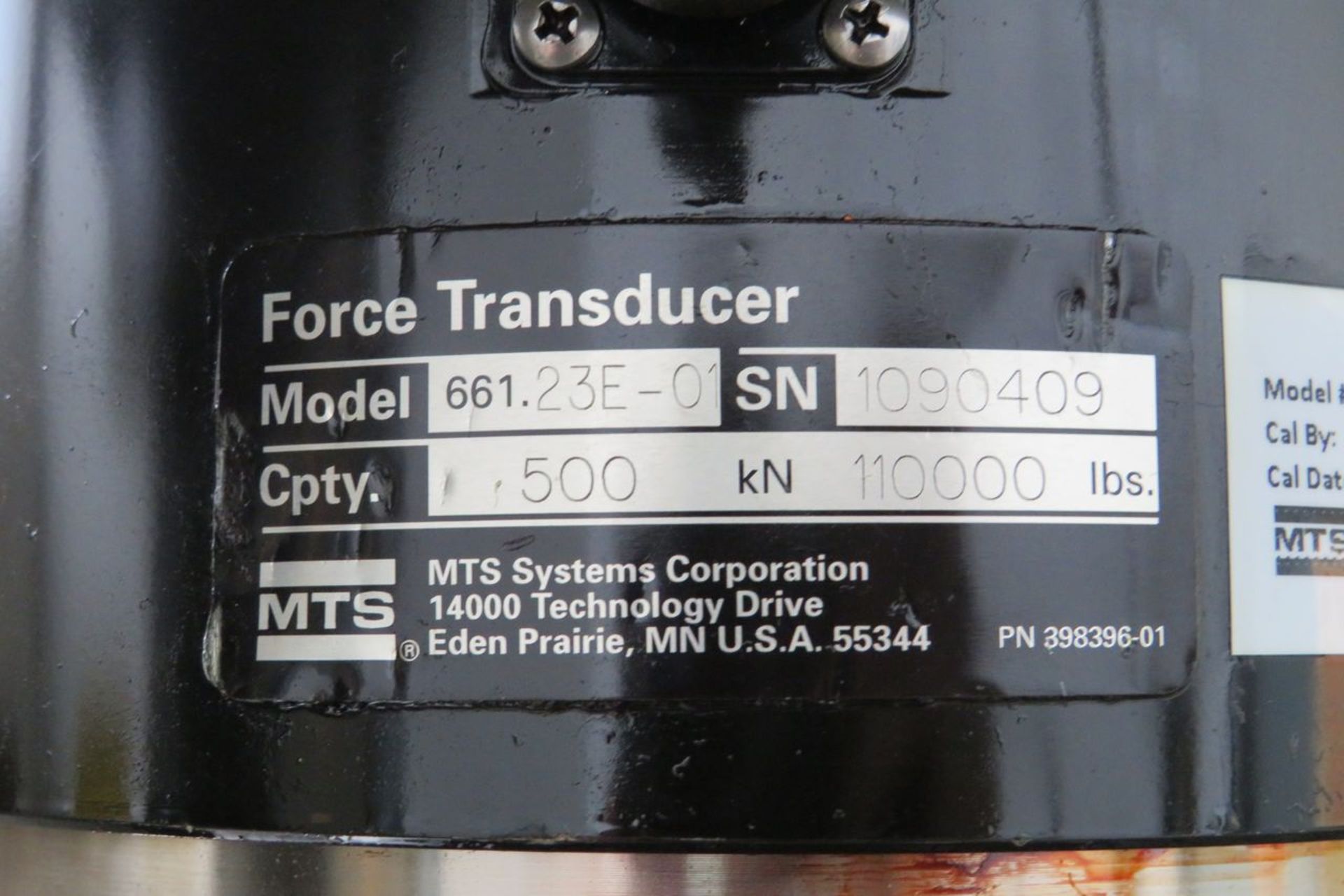 MTS 303.04 100/150 KIP Load Frame to Include: Tektronix Mdl. 2225 50MHz Oscilloscope, Mdl. 458.10 - Image 7 of 12