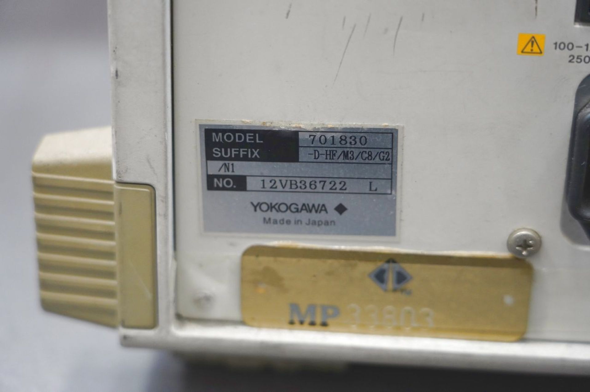 Yokogawa DL 716 - 701830 16 Channel Digital Scope, S/N 12VB36722 (Instrumentation and Electronics - Image 4 of 4