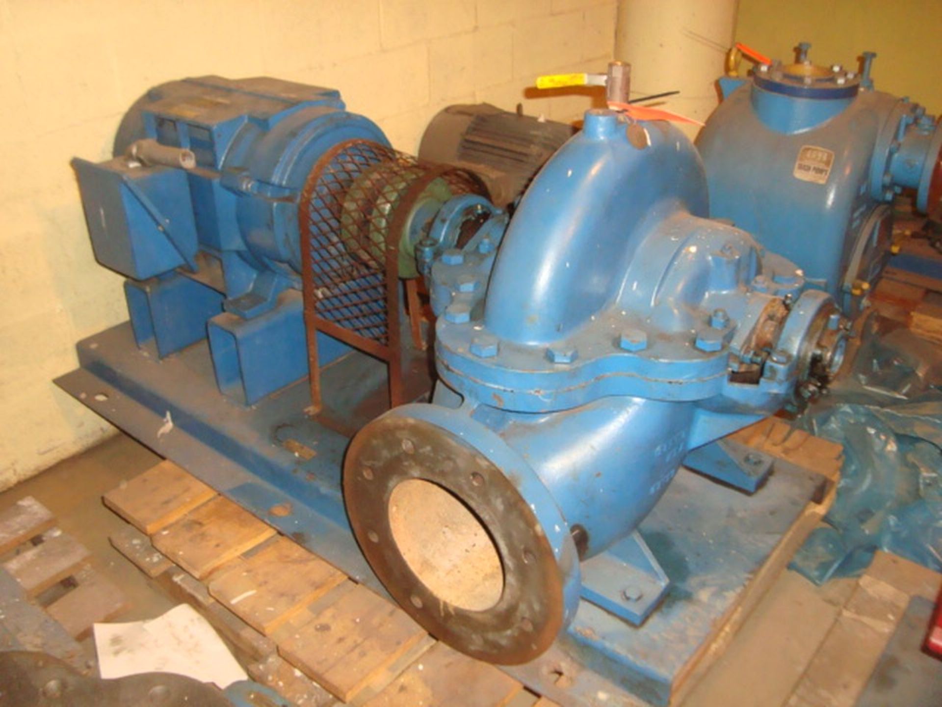 50-HP Pump Skid, 1760 rpm, 230/460V, Hz. (Basement 800 Melrose Alley)