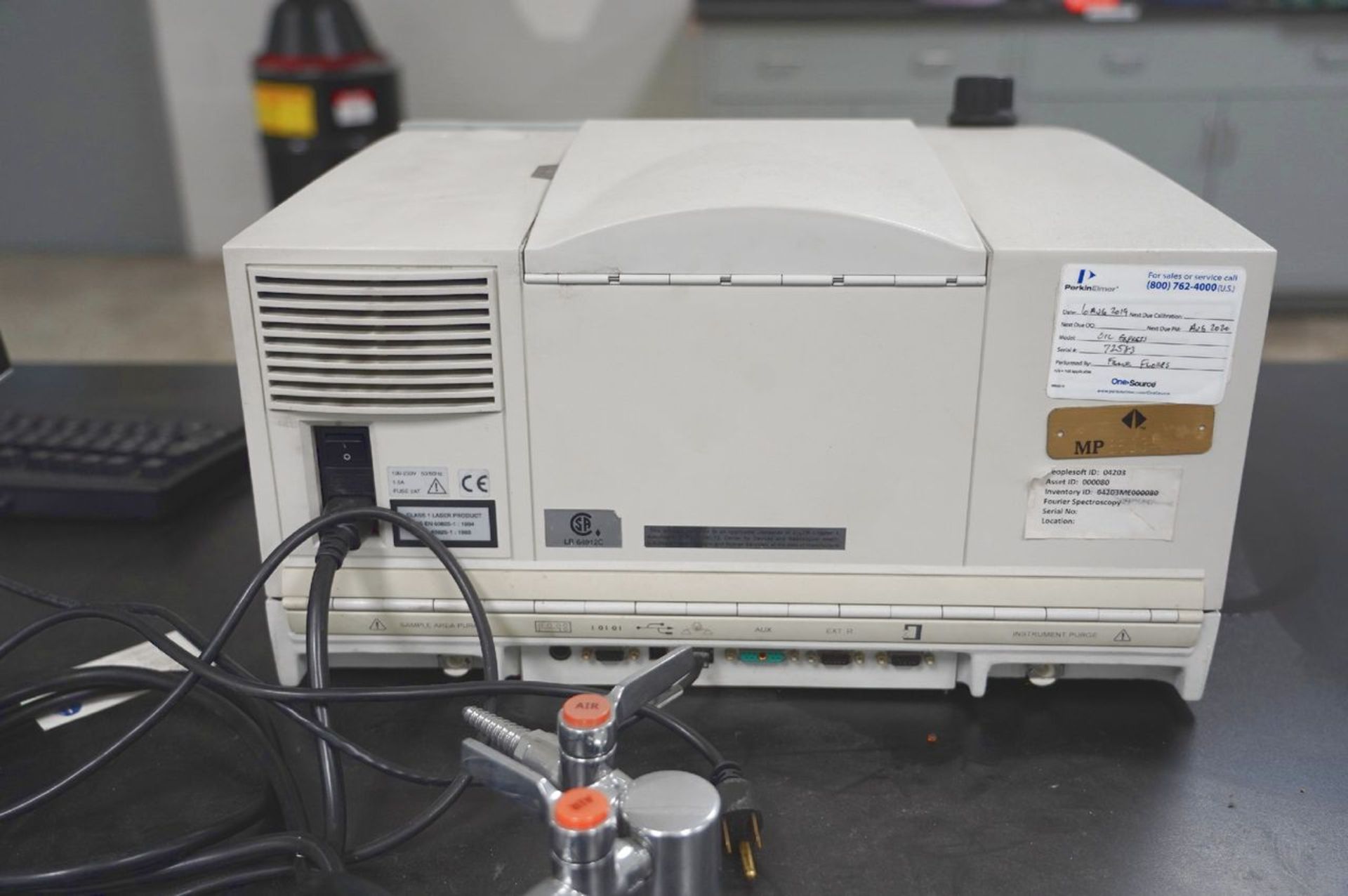 Perkin Elmer FT-IR Spectrum One Spectrometer, S/N 72583 (Materials Lab) - Image 5 of 7