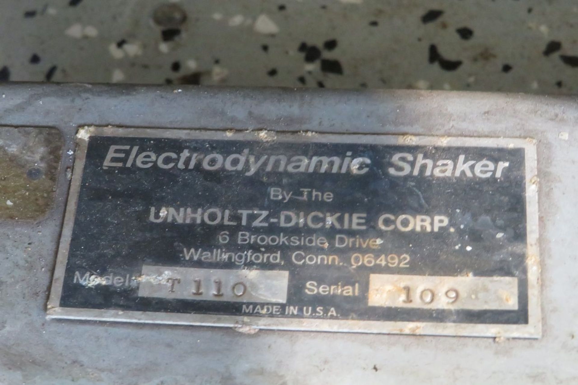 Unholtz-Dickie Corp. T-110 600lb Electrodynamic Shaker System to Include: U-D Corp. Mdl. RD-2 - Image 3 of 9