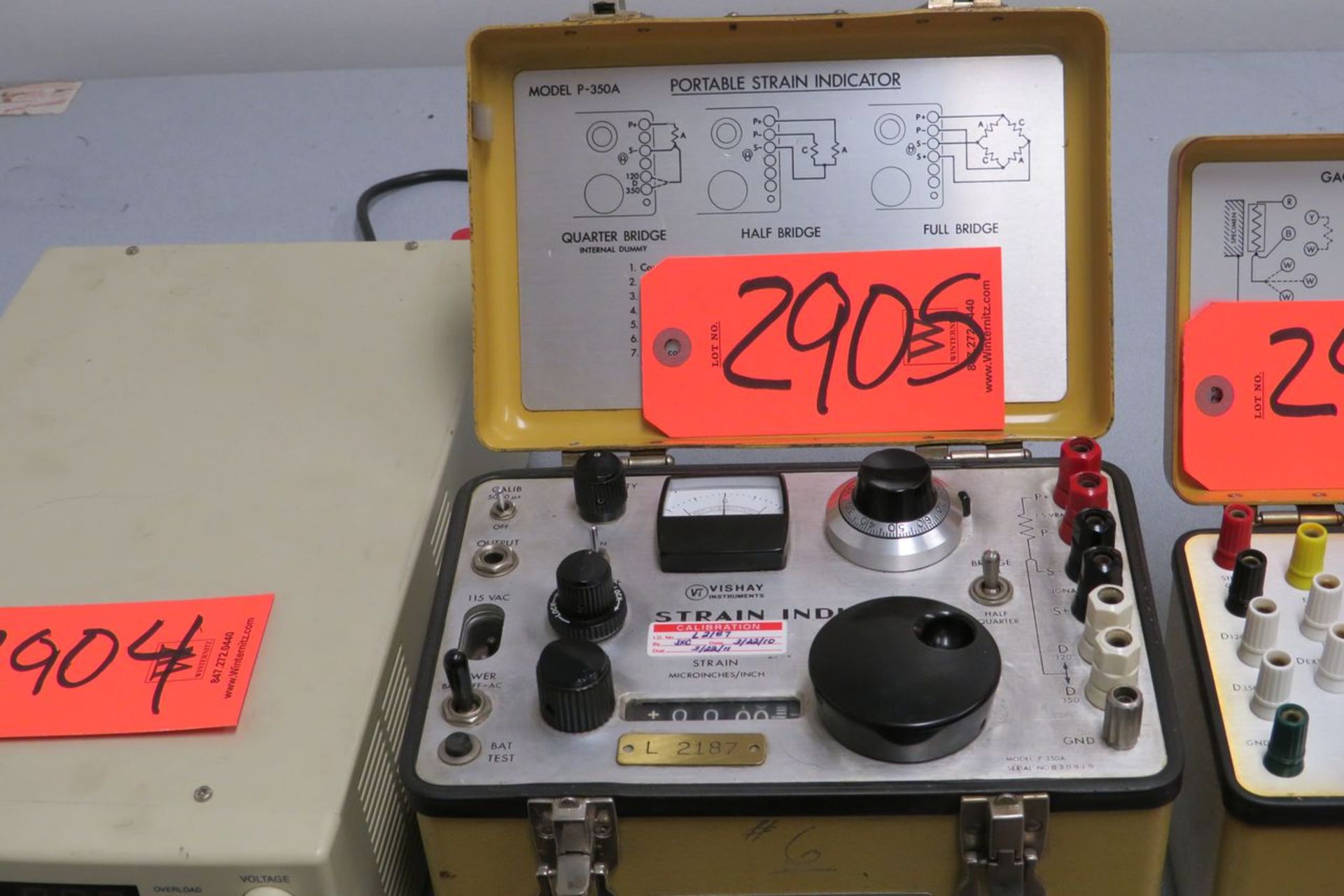 Vishay Instruments P350A Strain Indicator (Stress Lab) - Image 2 of 2