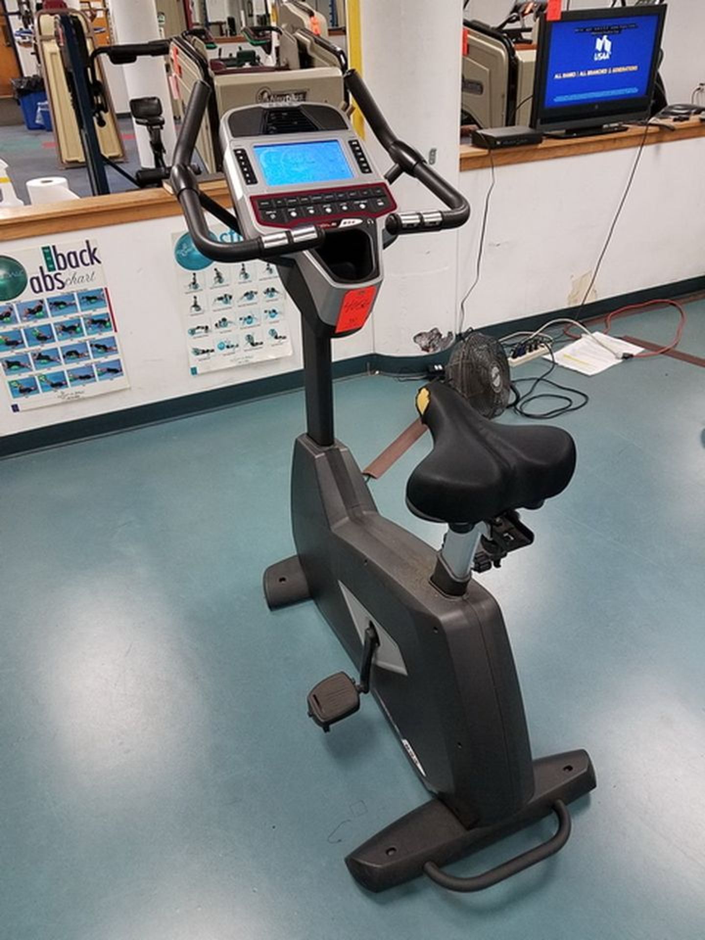 Sole B94 Upright Exercise Bike. A# 41624 Loc: Basement Fitness Room. (Bsmt Fitness Room)