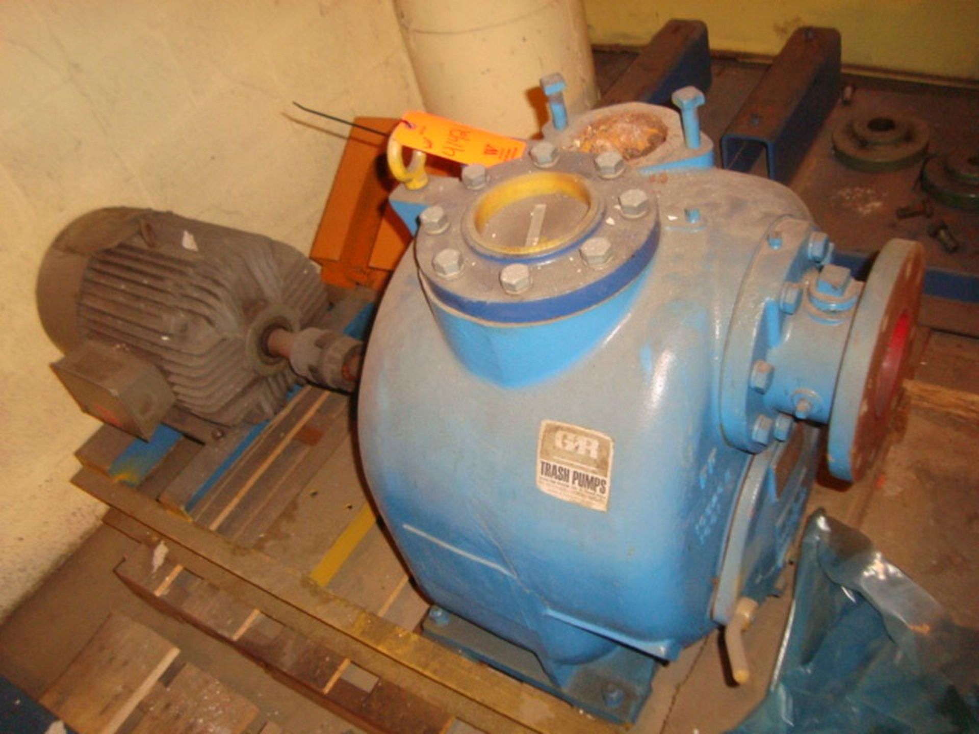 (1-Lot) To Include Gorman-Rupp Approx. 40-HP Trash Pump Skid, (Qty 1) 75-HP Electric Motor, 1780