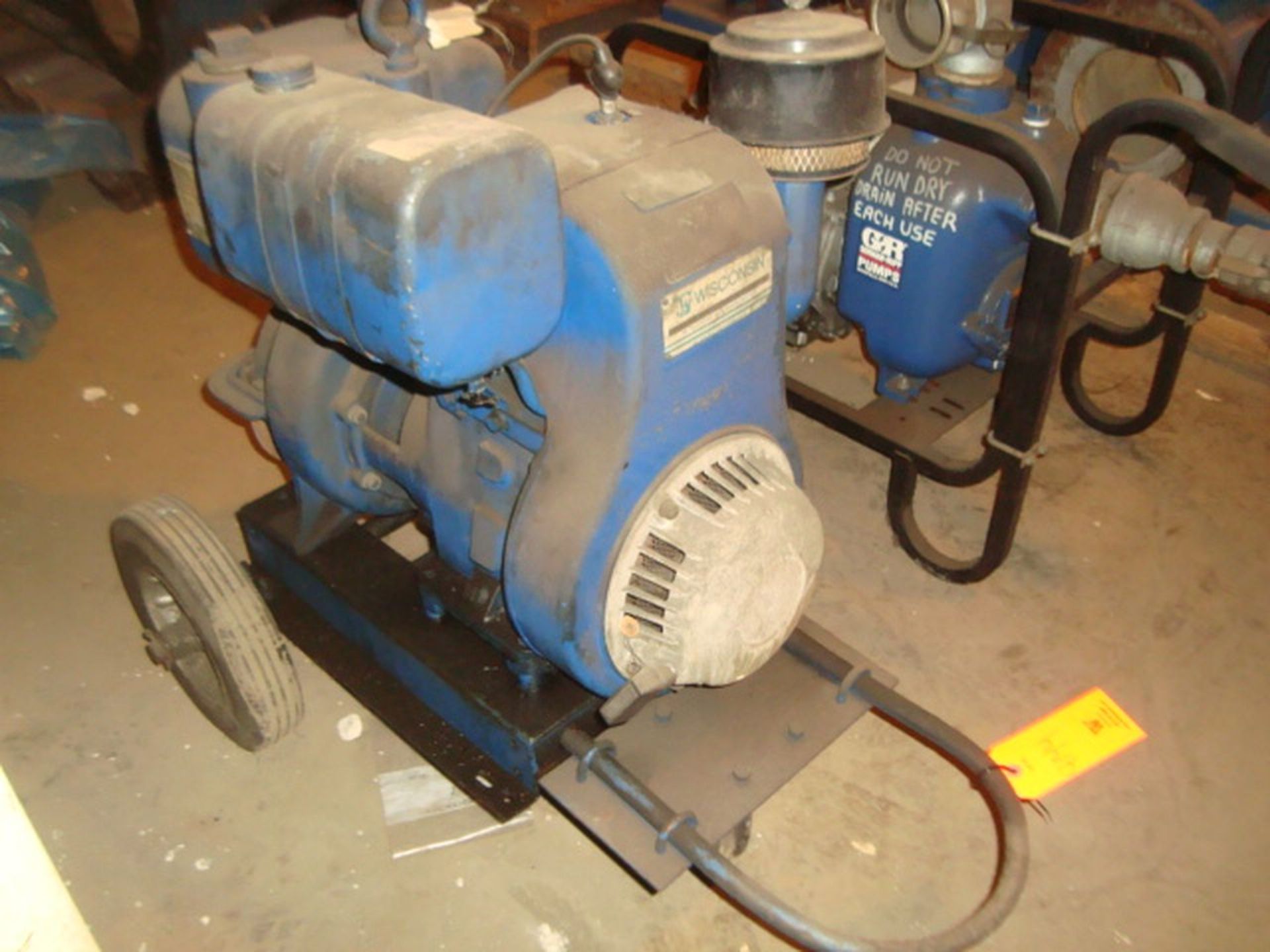 Mobile Gorman-Rupp Self Priming Centrifugal Pump With Teledyne Wisconsin Gasoline Engine. ( - Image 4 of 4