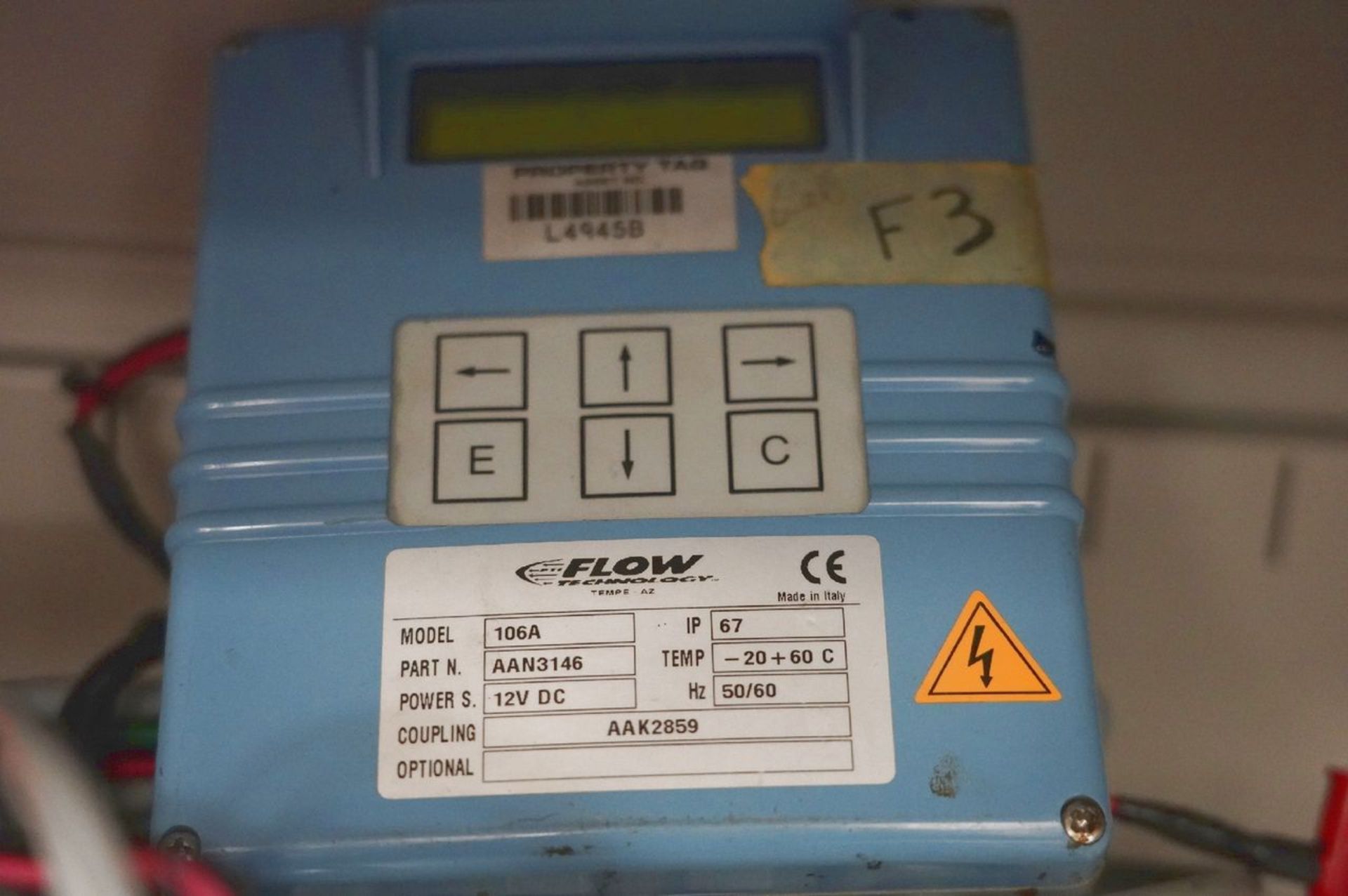 (4) Flow Technologies 106A Flow meters, Temp -20+60 C, Power s 12V DC, 50/60 Hz, Coupling AAK2860 ( - Image 2 of 3