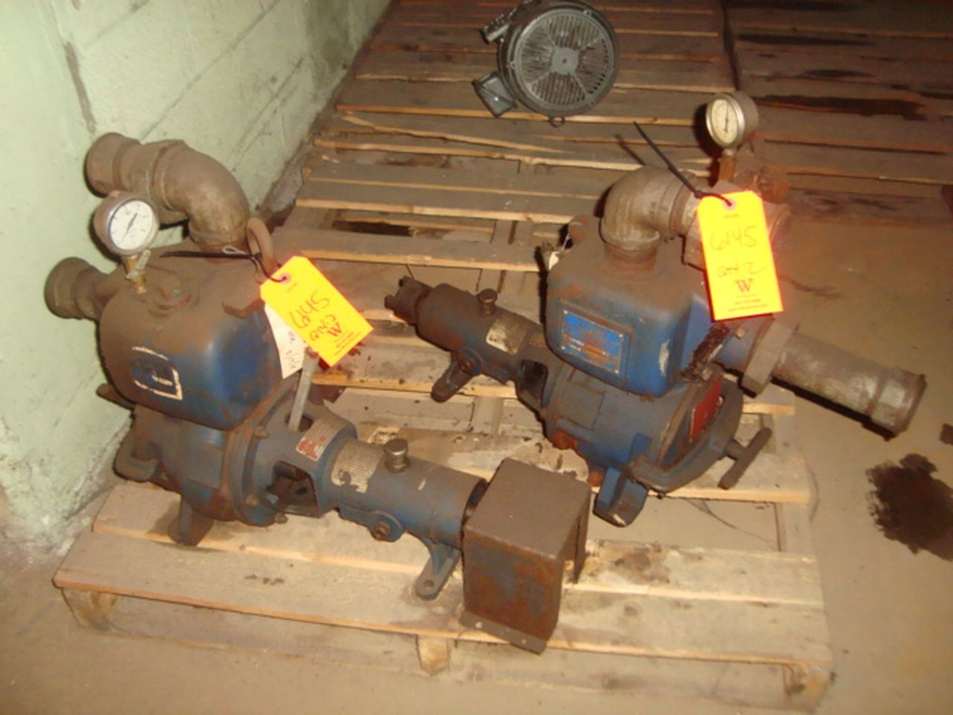 (Lot of 2) Gorman-Rupp Model 12B2-B 10-Series Self Priming Centrifugal Pumps. (Basement 800