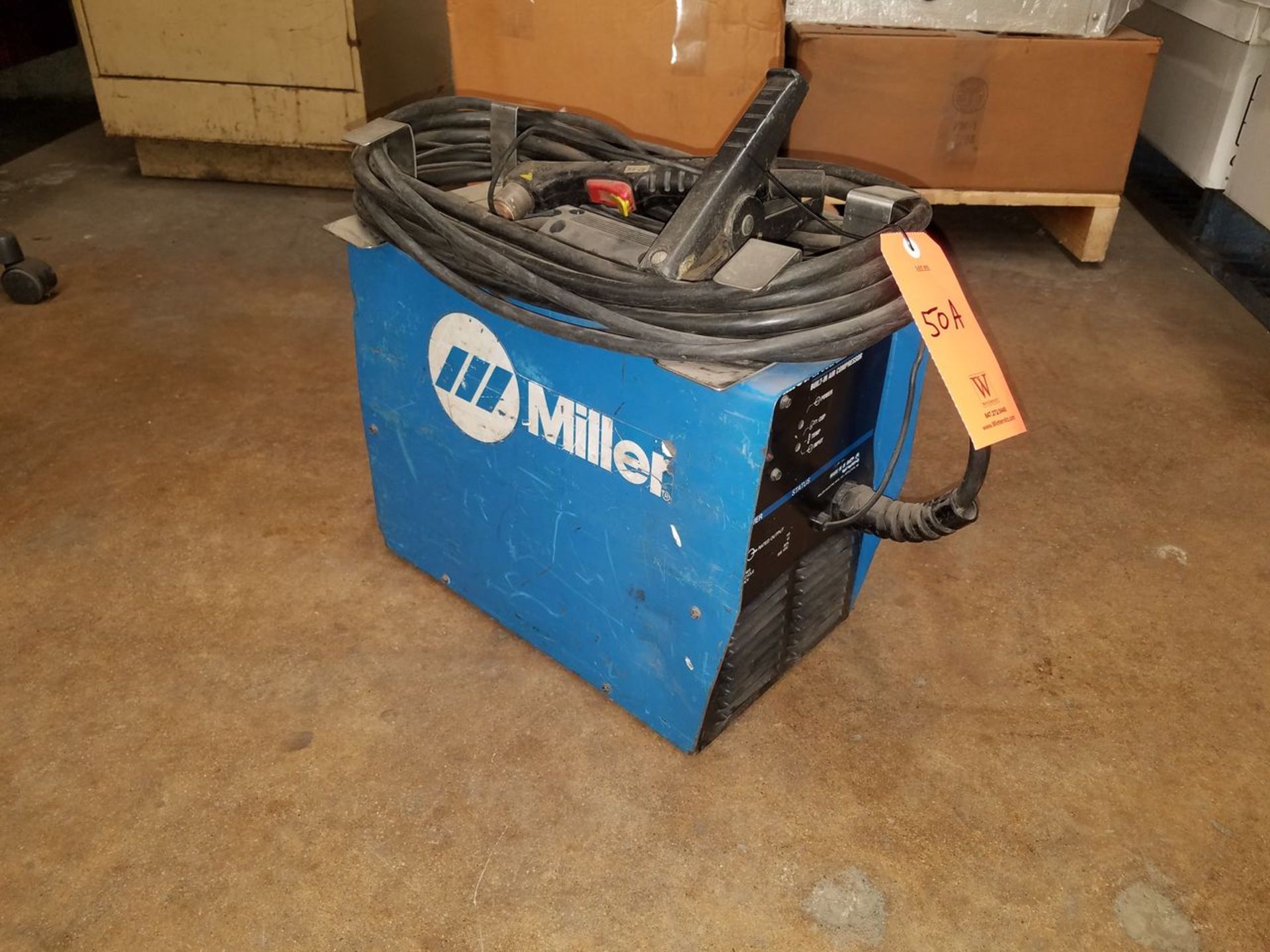 Miller 12-Amp, 110-Volt Spectrum Thunder Welder, S/N: LB157248; with Built-In Air Compressor