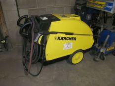 Karcher Model HDS 945 Portable Power Pressure Washer, S/N: 189995; 8-HP, 4-GPM, 2,600-PSI Max., 2,