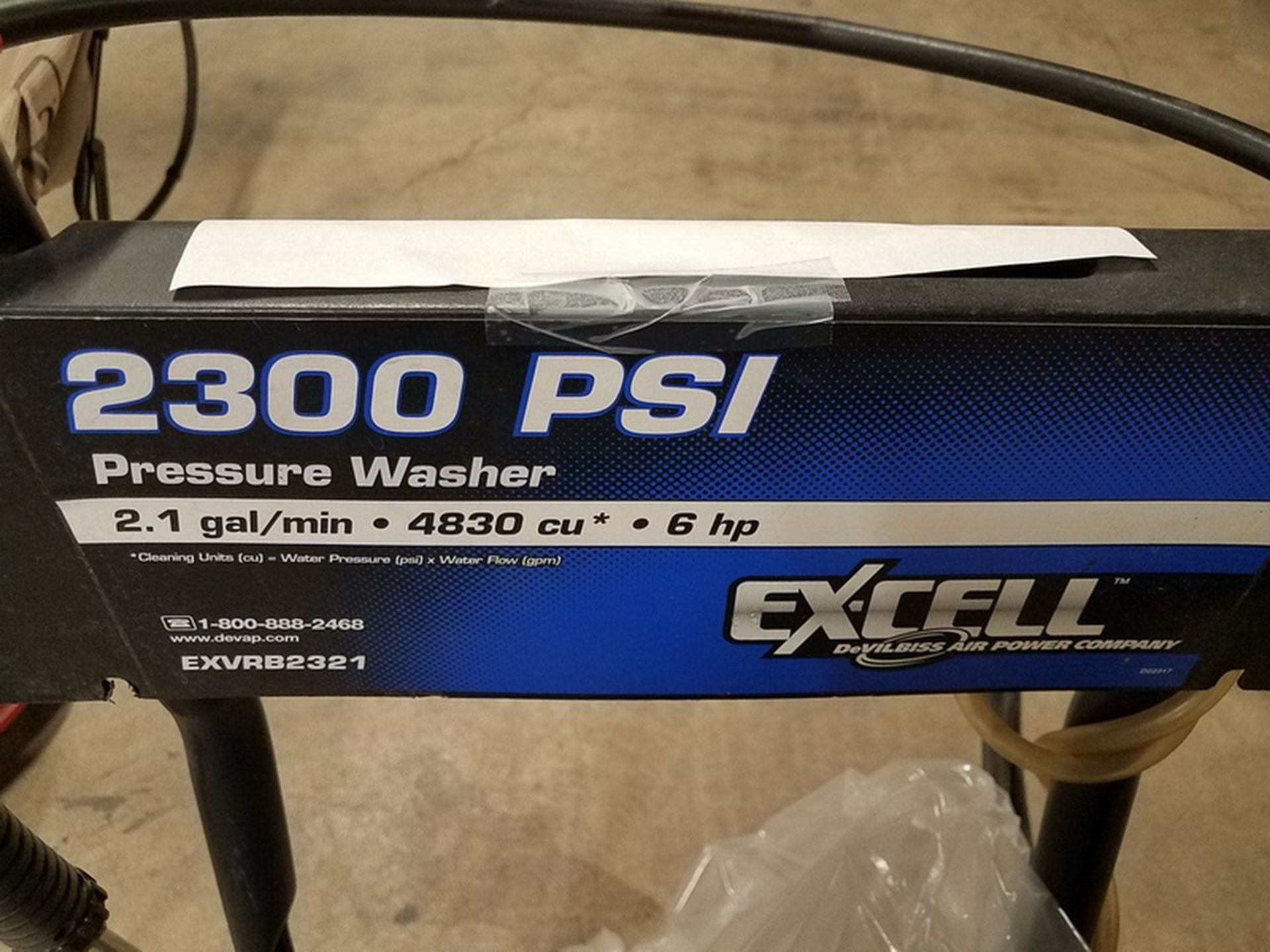 Ex-Cell 2300-PSI Portable Power Pressure Washer; 2.1 Gallon/min., 4,830 Cu.Ft., Quantum 6-HP - Image 2 of 4