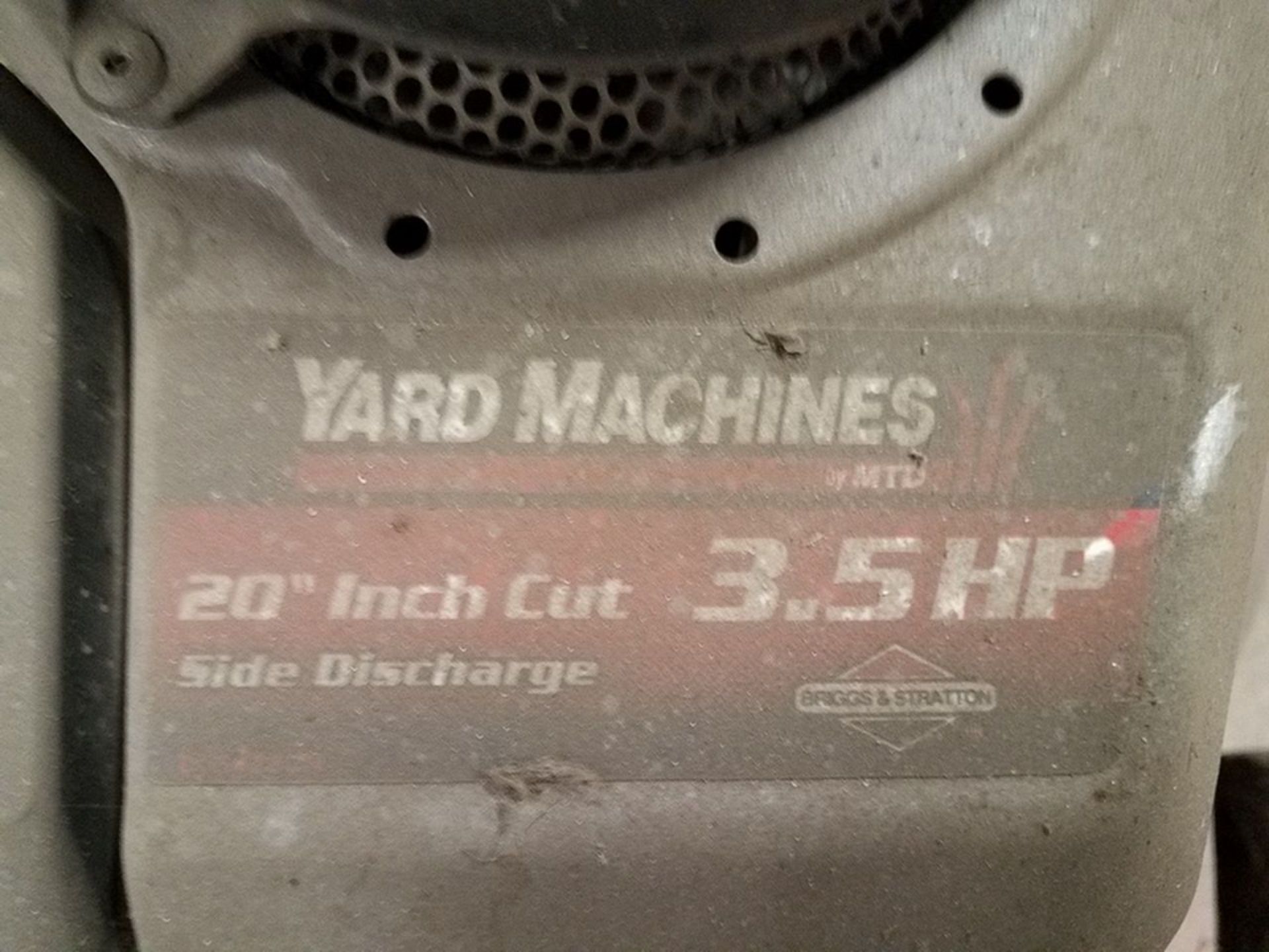 MTD Yard Machines 3.5-HP Walk-Behind Lawn Mover; with 20 in. cut, Side Discharge, Briggs & - Image 4 of 4