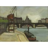 GEORGES BORGEAUD: „Le Pont Guillotière à Lyon“.