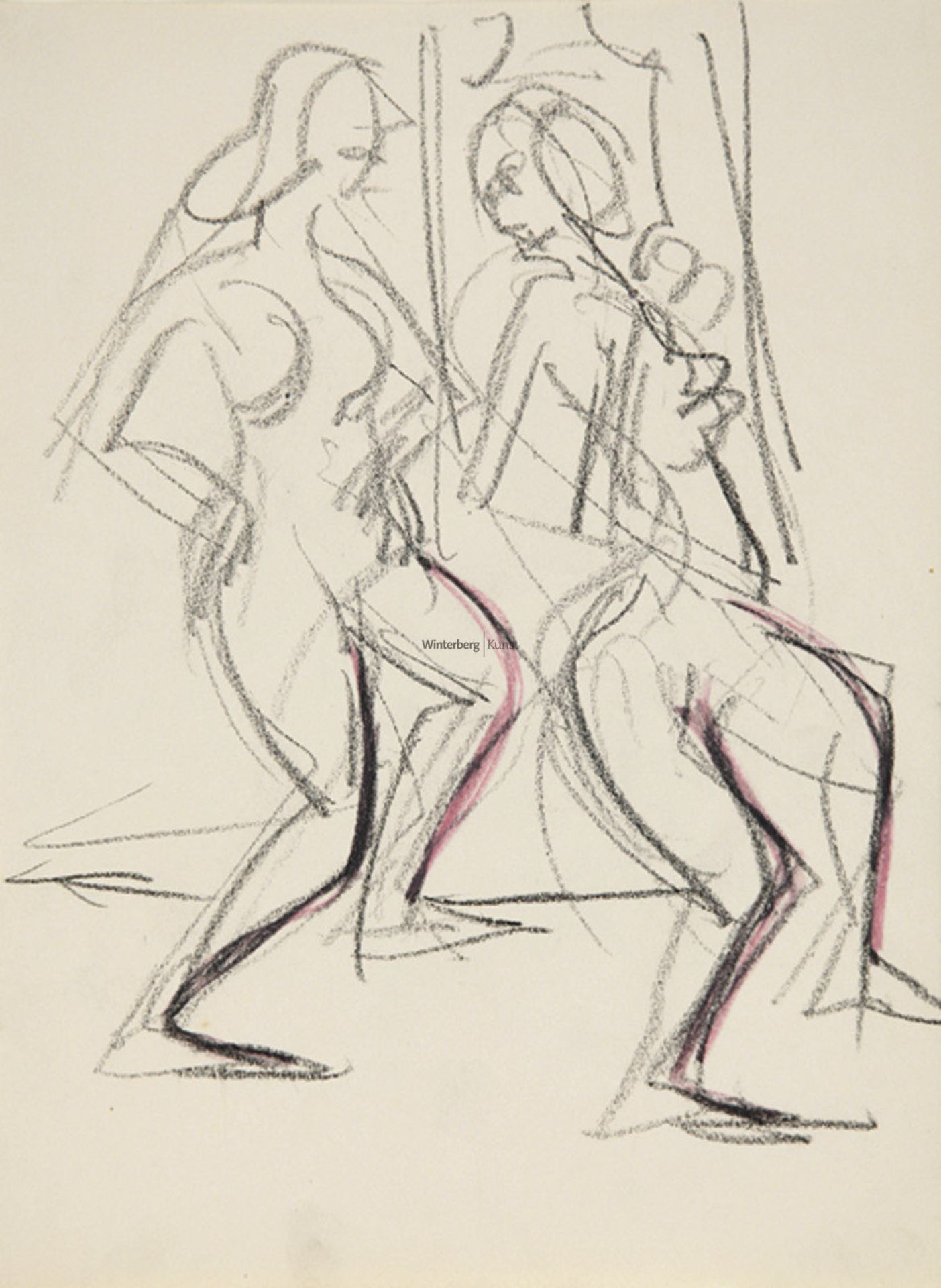 ERNST LUDWIG KIRCHNER: Zwei Wigman-Tänzerinnen.