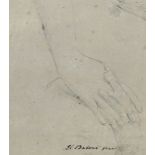 POMPEO GIROLAMO BATONI - zugeschrieben: Geballte Faust - Ein Buch haltende Hand - Zwei Hände mit ve