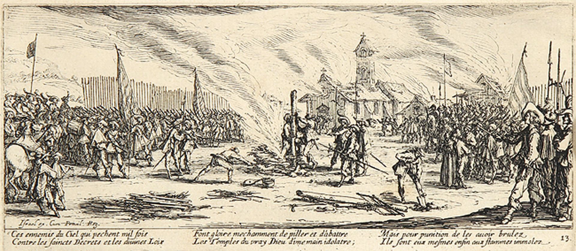 JACQUES CALLOT: Le Bûcher.