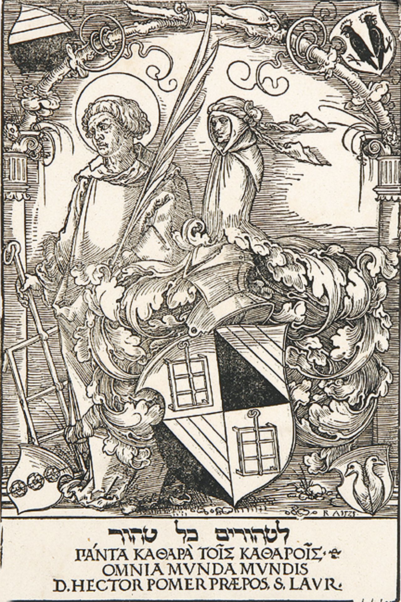 HANS SEBALD BEHAM: Das Wappen des Hector Pömer.