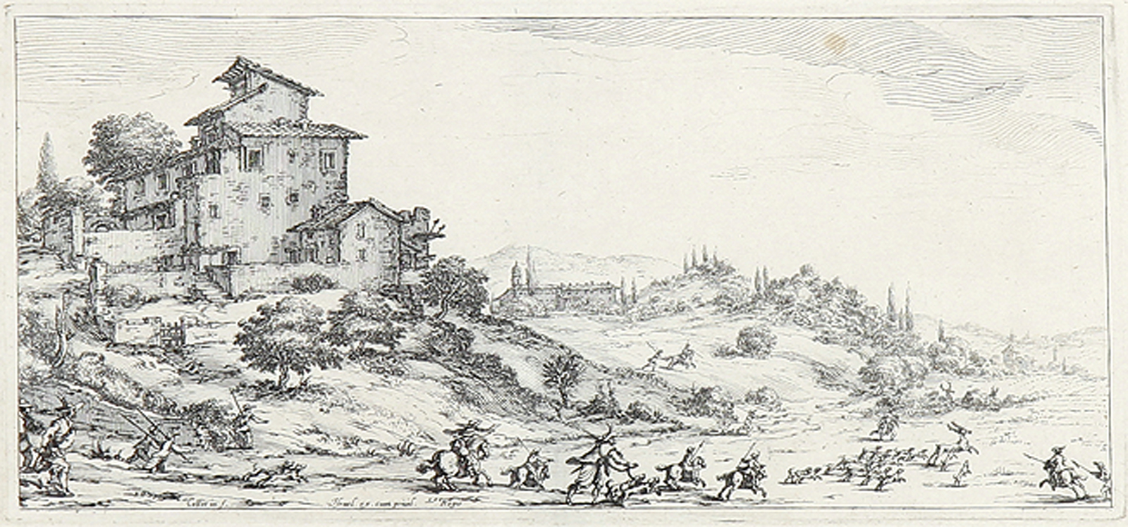 JACQUES CALLOT: La Chasse au Cerf.