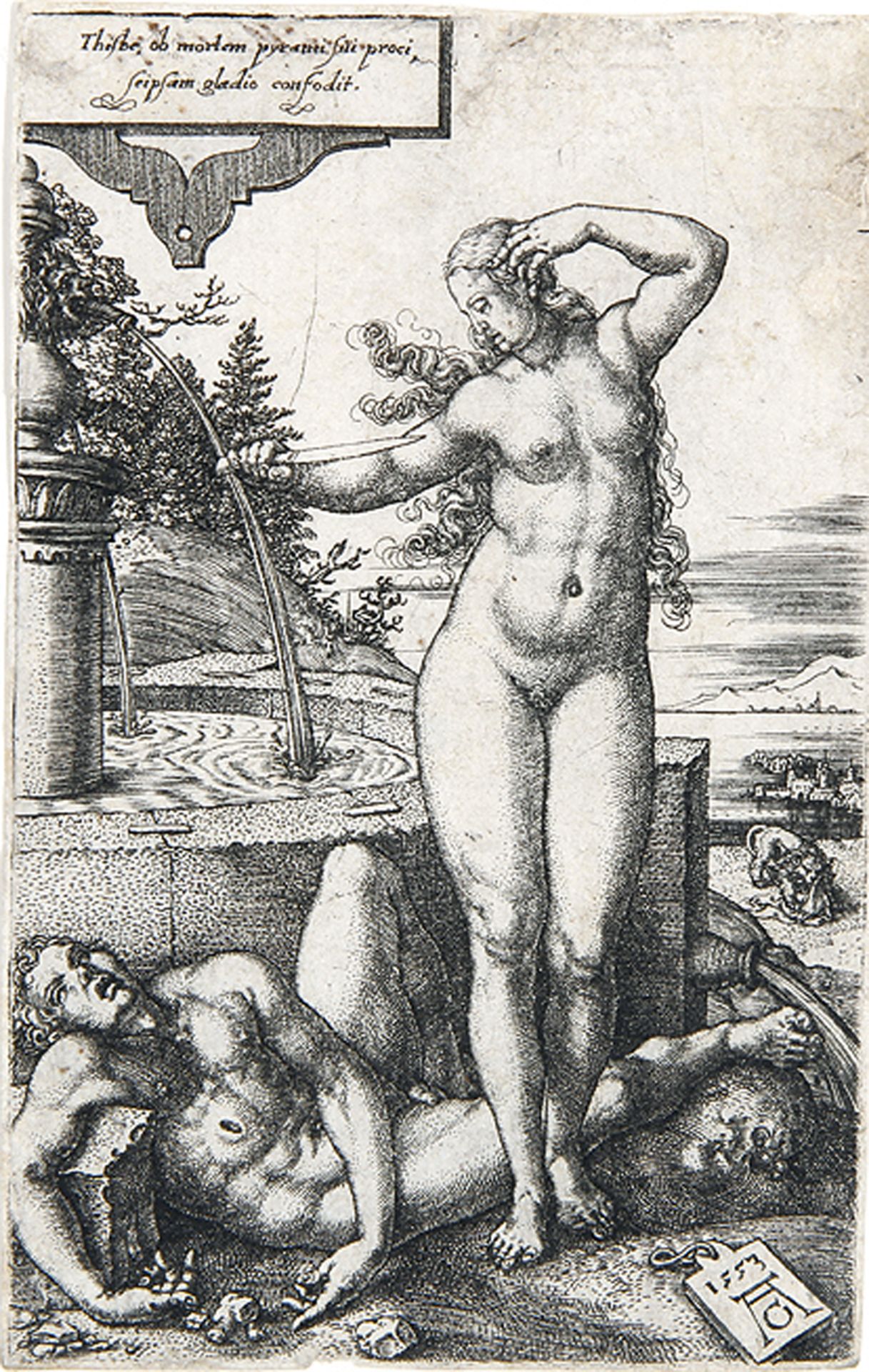 HEINRICH ALDEGREVER: Pyramus und Thisbe.