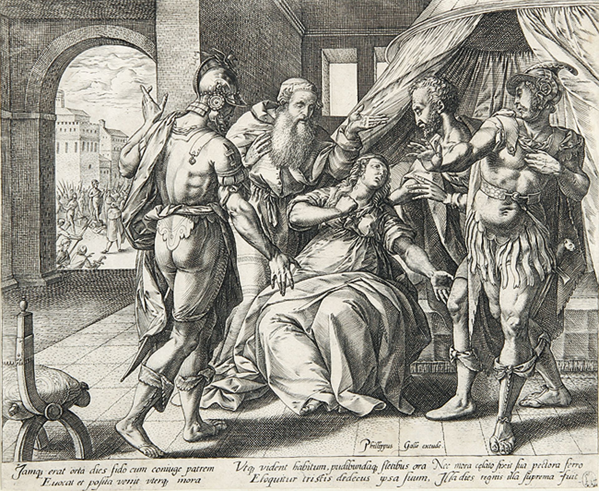 HENDRICK GOLTZIUS: Lucretias Selbstmord.