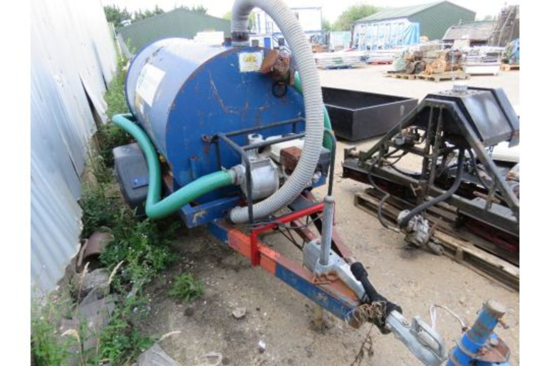 (Reserve Met)Towed Water Bowser With Petrol Engined Pump On Ball Hitch Coupling - Image 2 of 3