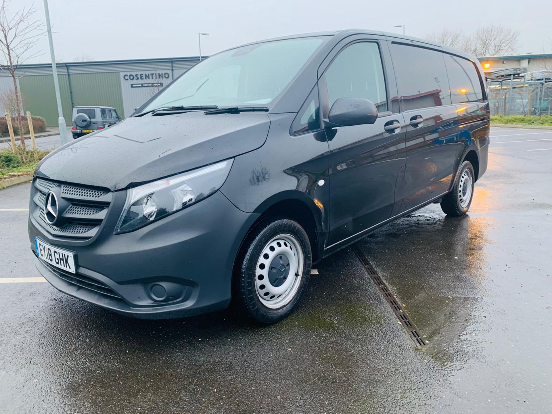 (RESERVE MET) Mercedes Vito 114 Bluetec Panel Van - 7G Auto - 2018 18 Reg - LWB - Sat Nav -35k - AC