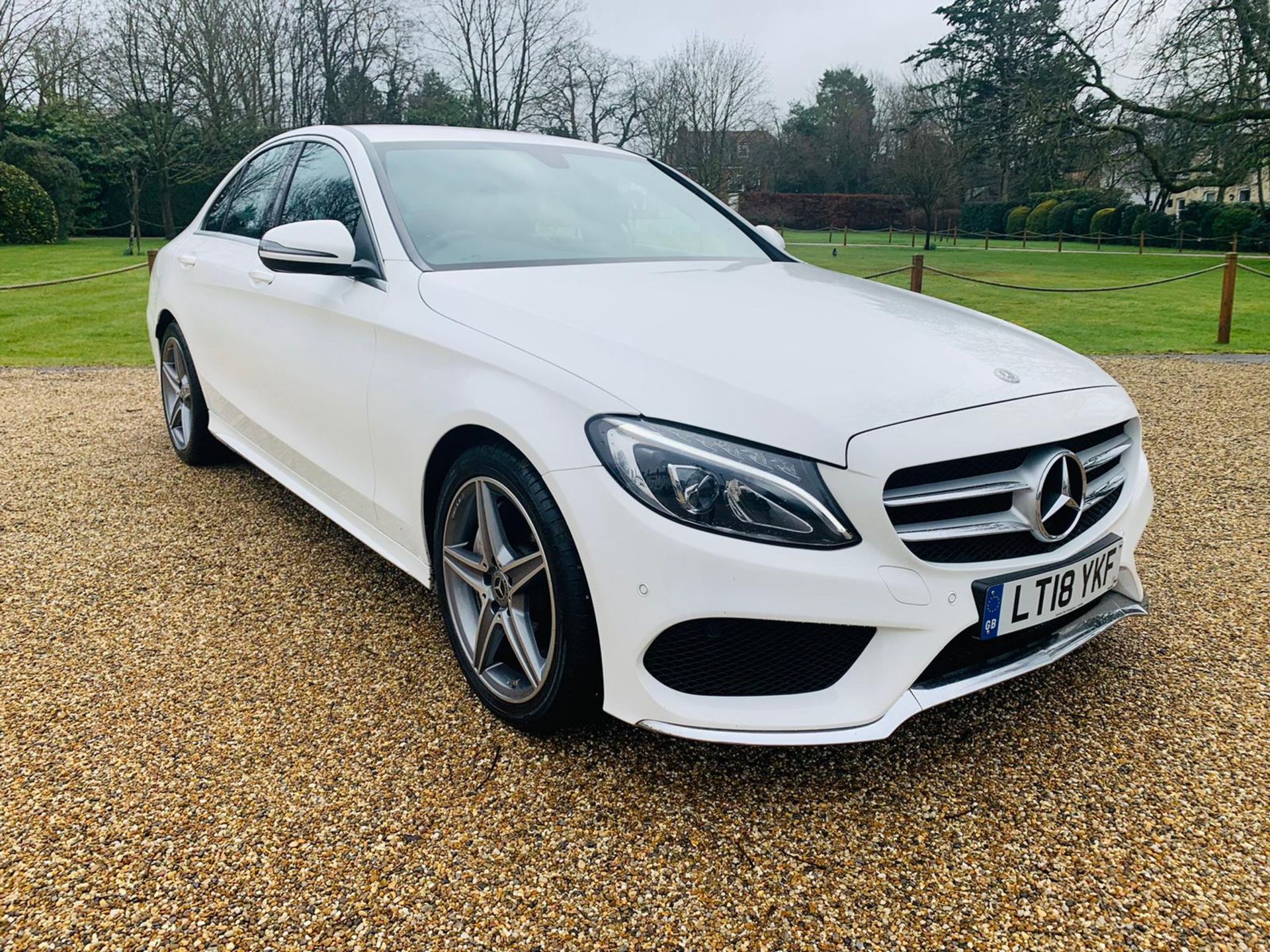 Mercedes C300H AMG Line Auto Electric Diesel Hybrid - 2018 18 Reg - Reversing Cam - Sat Nav - Image 2 of 37