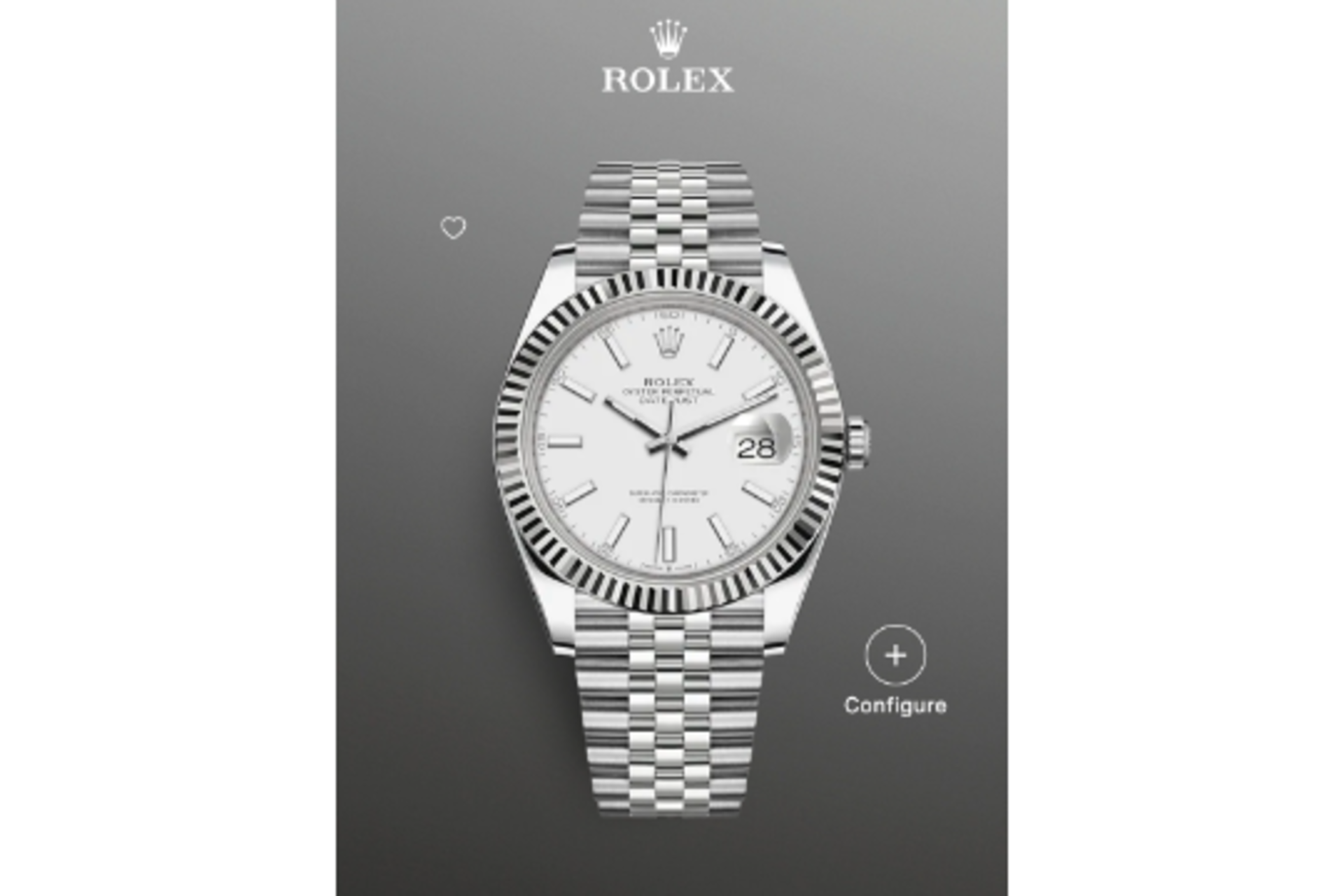 (RESERVE MET) Rolex Datejust 41White Dial, Jubilee Bracelet Ref 126334, BRAND NEW