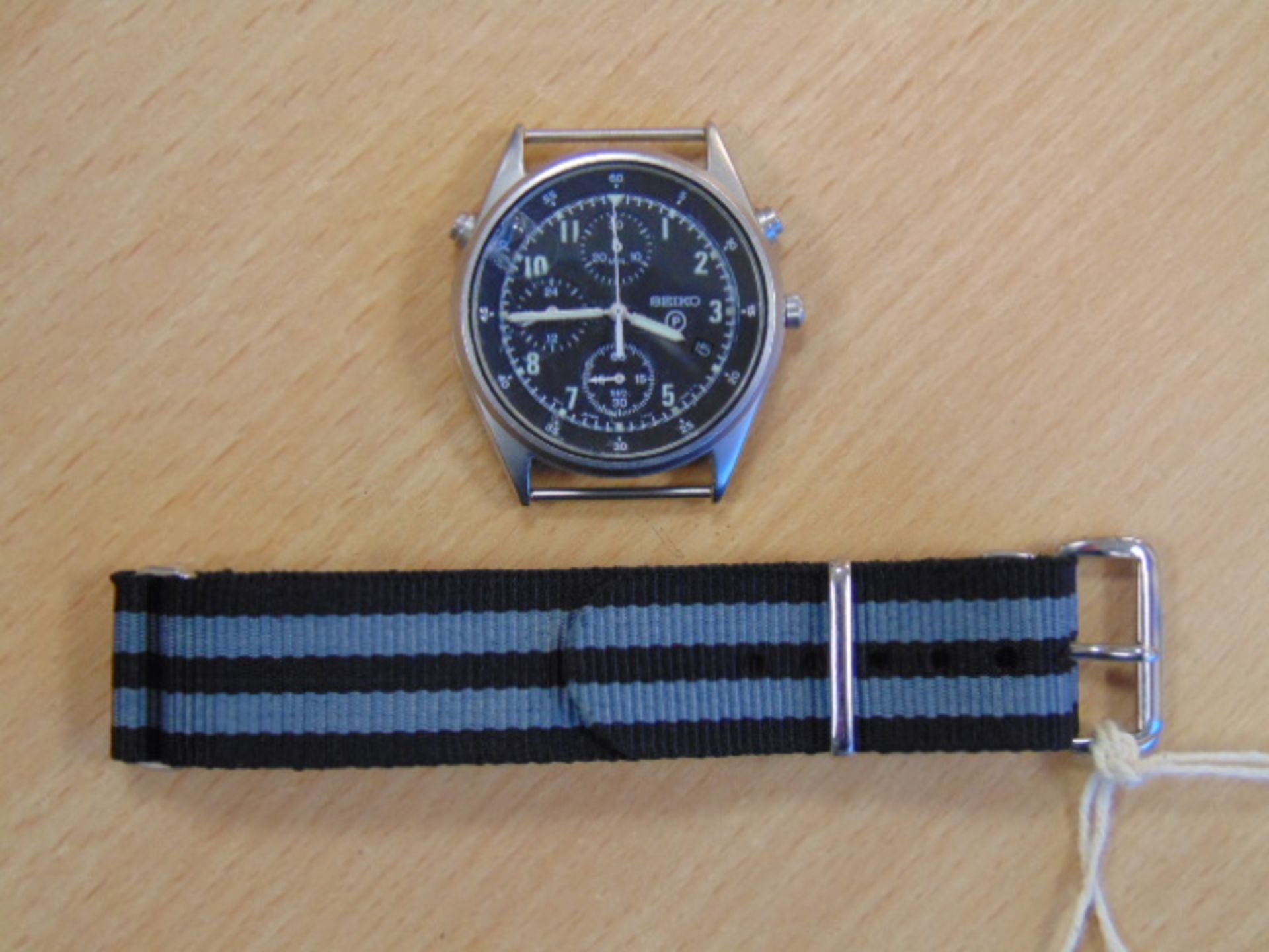 Seiko Gen 2 RAF issue Pilots Chrono Nato Marked - Image 4 of 7