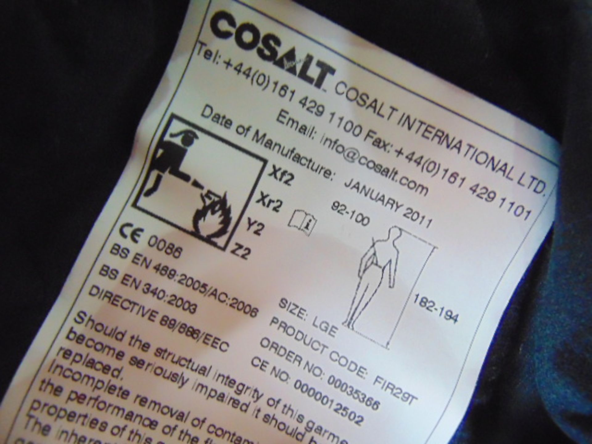 Cosalt Firefighters Jacket and 2 x Trousers/Salopettes - Image 6 of 6