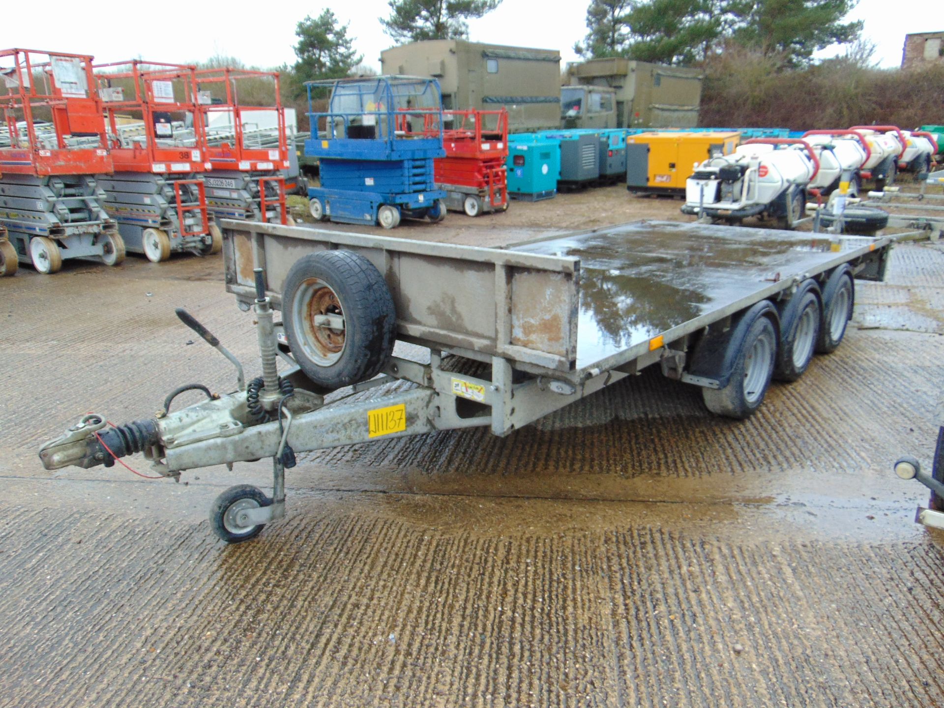 Ifor Williams 3.5 Tonne 3 Axle Plant / Car Transporter Trailer - Image 3 of 9