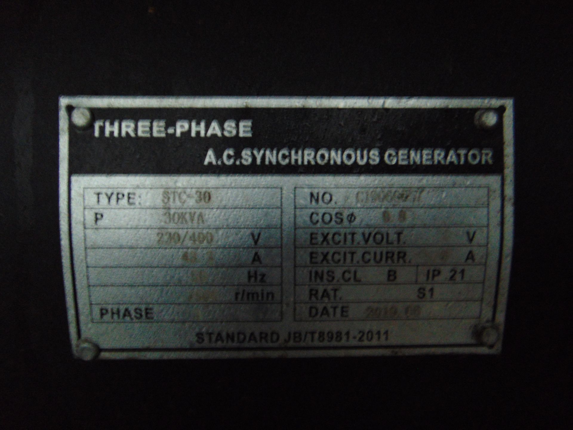 UNISSUED 30 KVA 3 Phase Silent Diesel Generator Set - Image 10 of 15