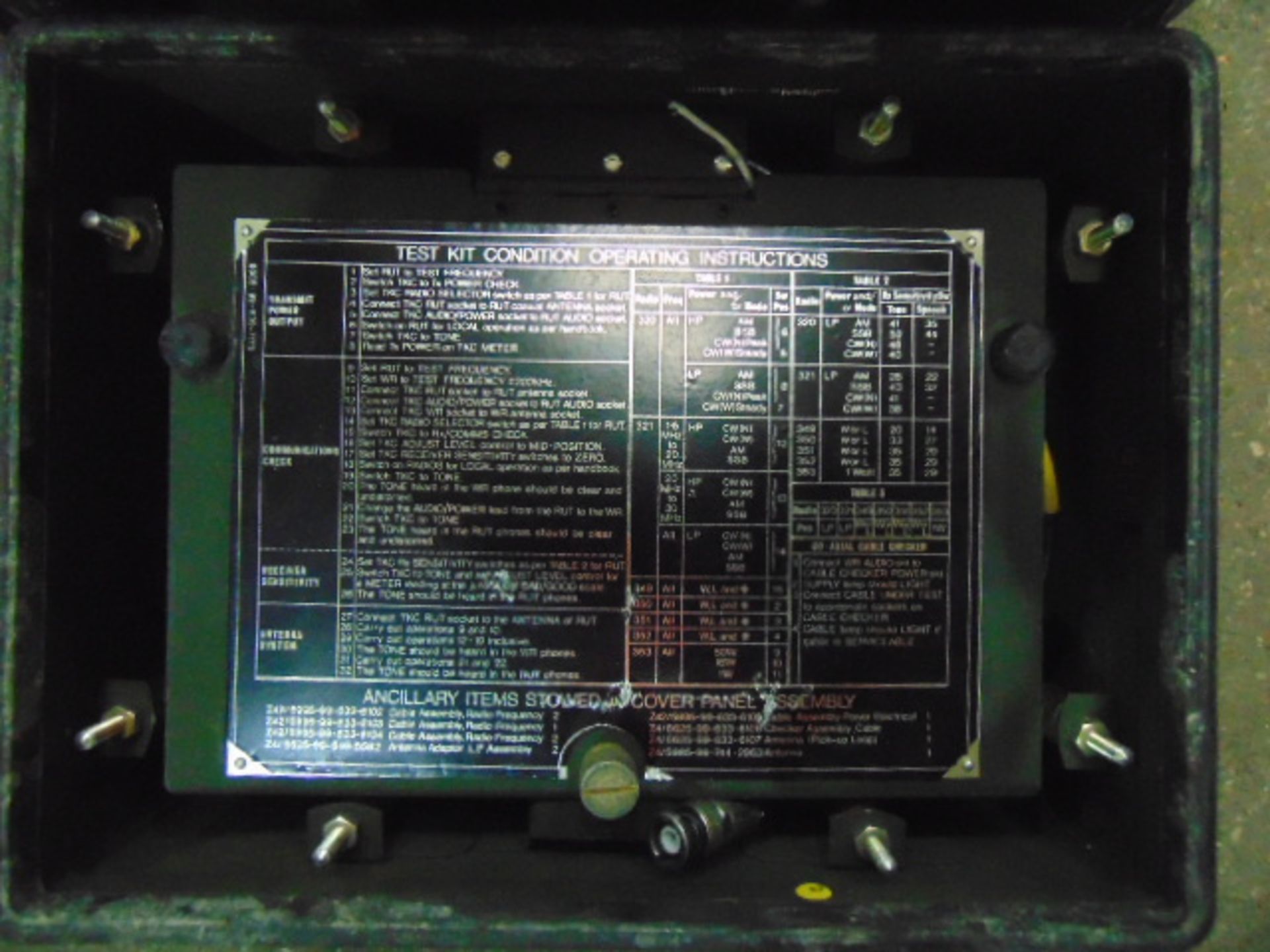 Clansman Condition Test Set c/w Ancillaries - Image 3 of 4