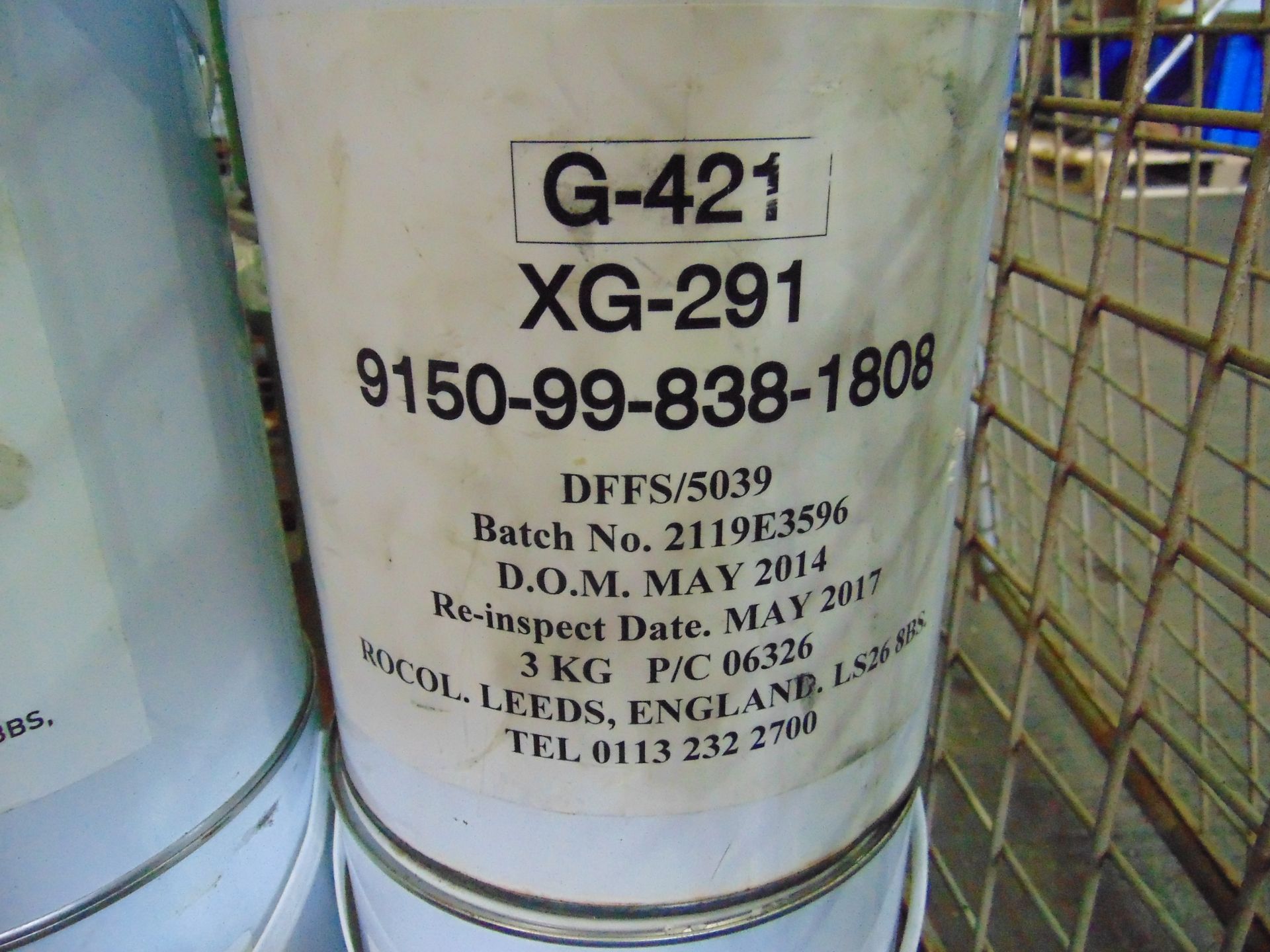 4 x Unused 3kg Drums of XG-291 Multi Purpose General Application Grease - Image 2 of 2