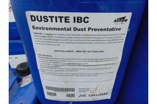 5 x Unissued 20L Drums of Dustite IBC Environmental Dust Preventative - Image 2 of 2