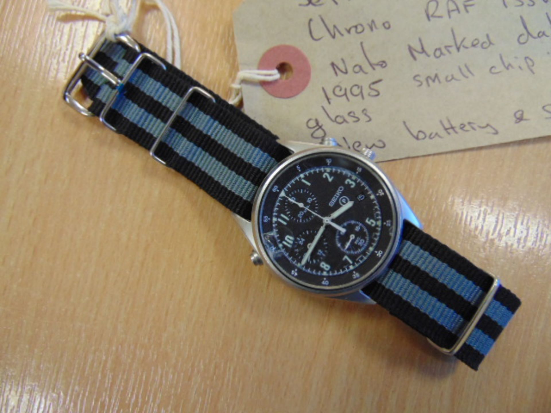 Seiko Gen 2 RAF issue Pilots Chrono Nato Marked - Image 2 of 7