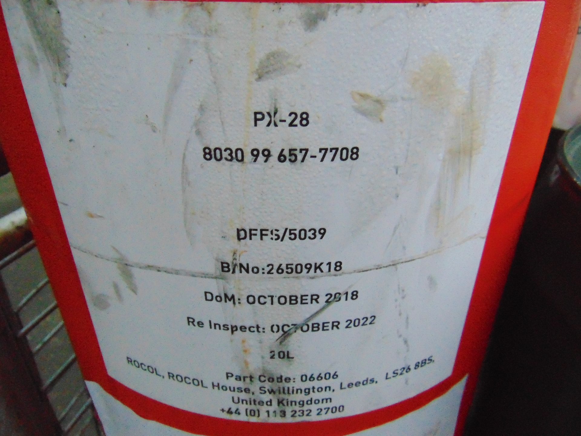 2 x Unused 20L Drums of Rocol PX28 Corrosion Inhibitor - Image 2 of 2