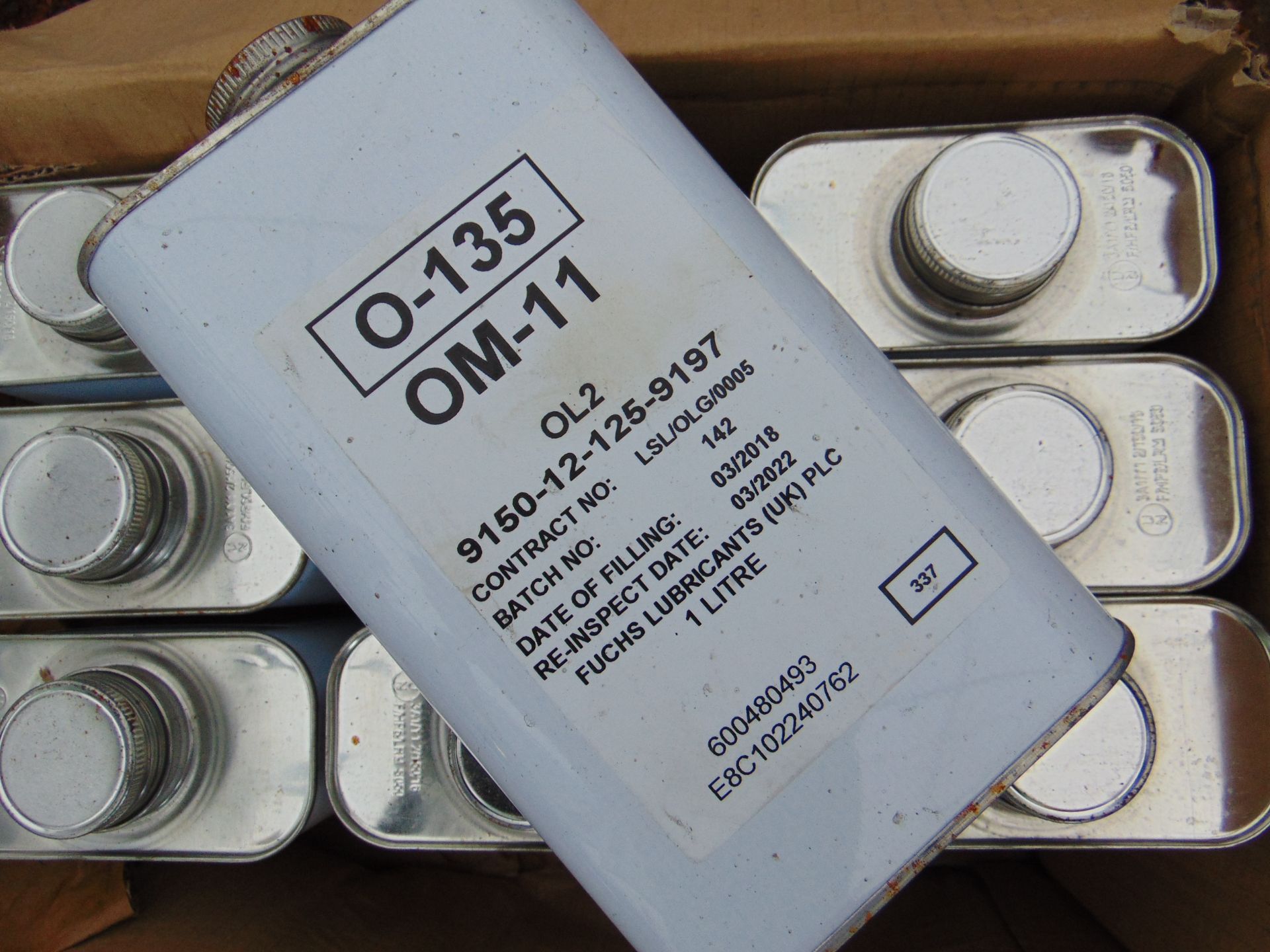 10 x Unissued 1L Tins of OM-11 Turbine Engine Oil - Image 2 of 2