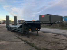 EX RESERVE Broshuis E-2130 Tri Axle Stepframe 59 Ton Trailer