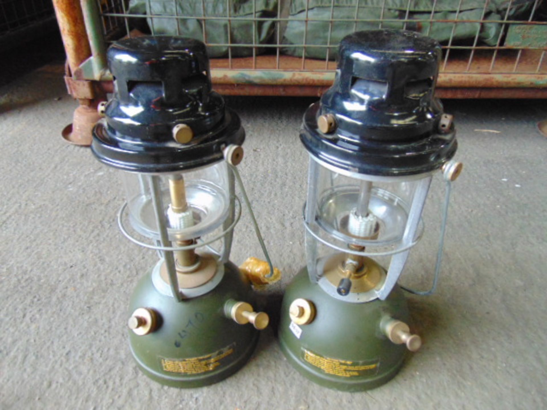 2 x Unissued Vintage British Army Paraffin Tilley Lamps