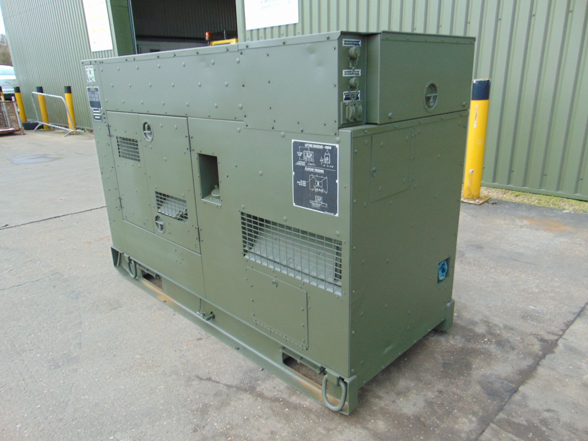 MEP-806B John Deere Diesel Powered 3 phase 75KVA 60KW-50/60HZ Silent Generator ONLY 73 HOURS! - Image 6 of 20