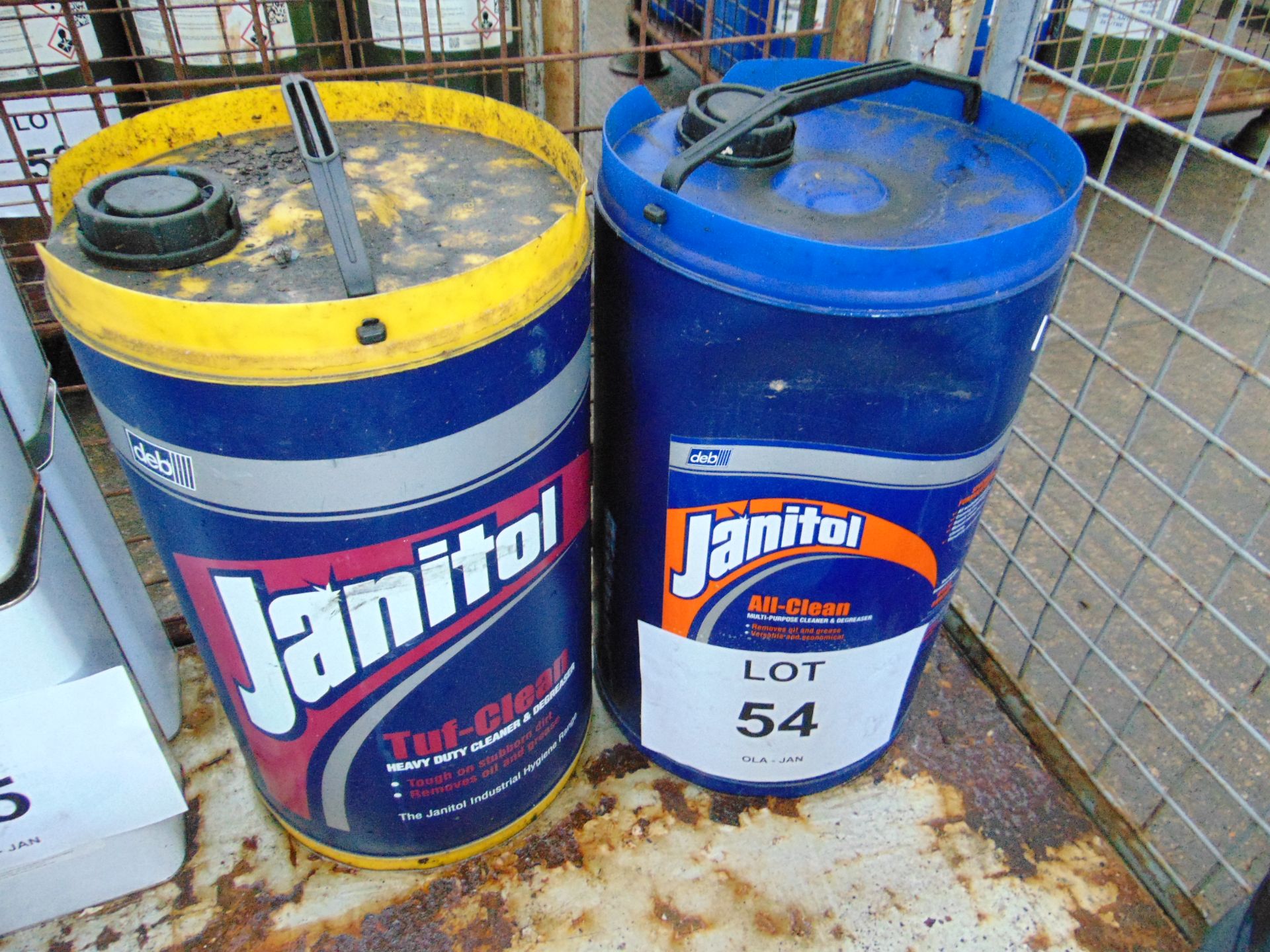 2 x Unused 25L Drums of Janitol Heavy Duty Degreaser Cleaner