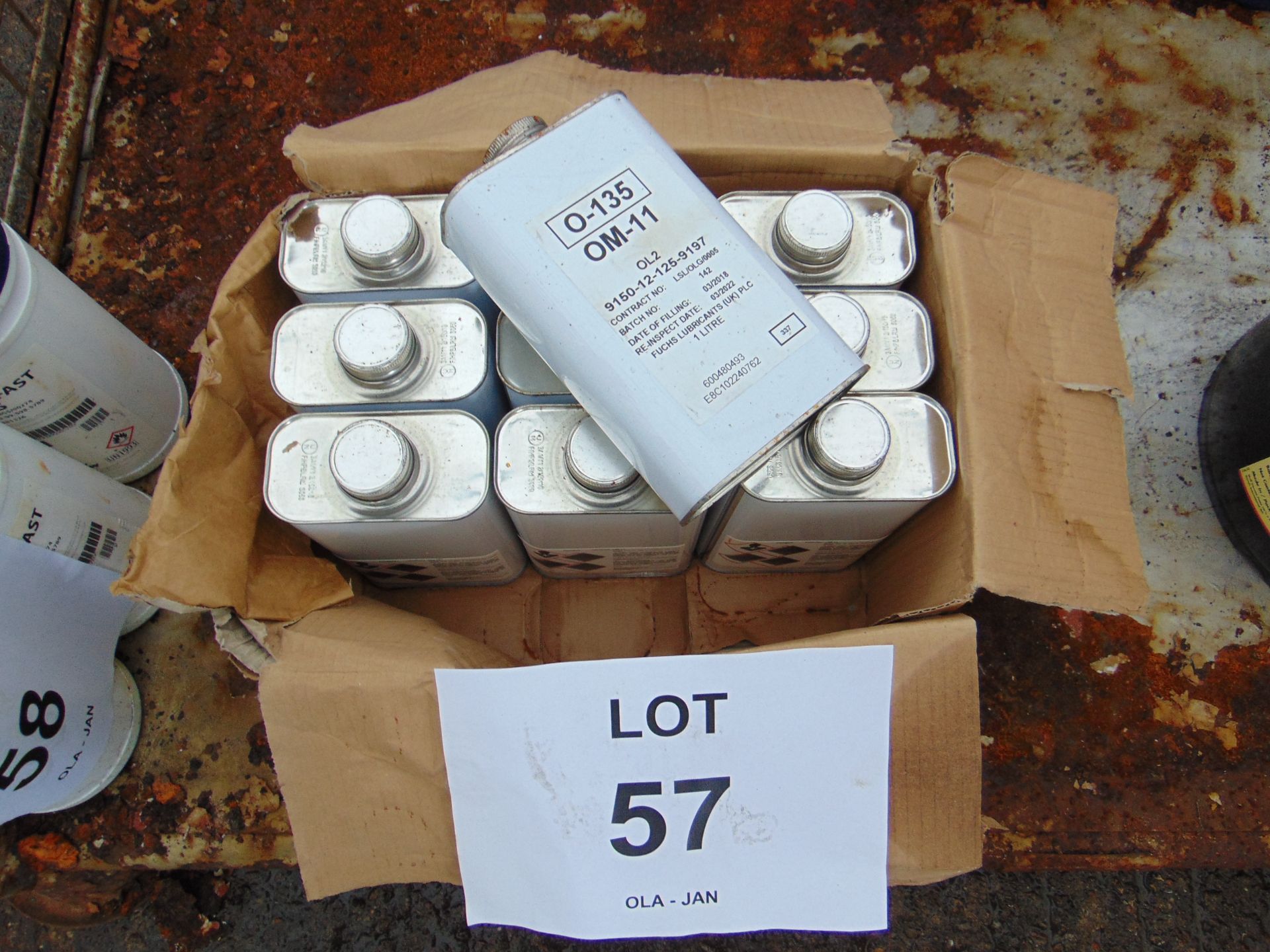 10 x Unissued 1L Tins of OM-11 Turbine Engine Oil