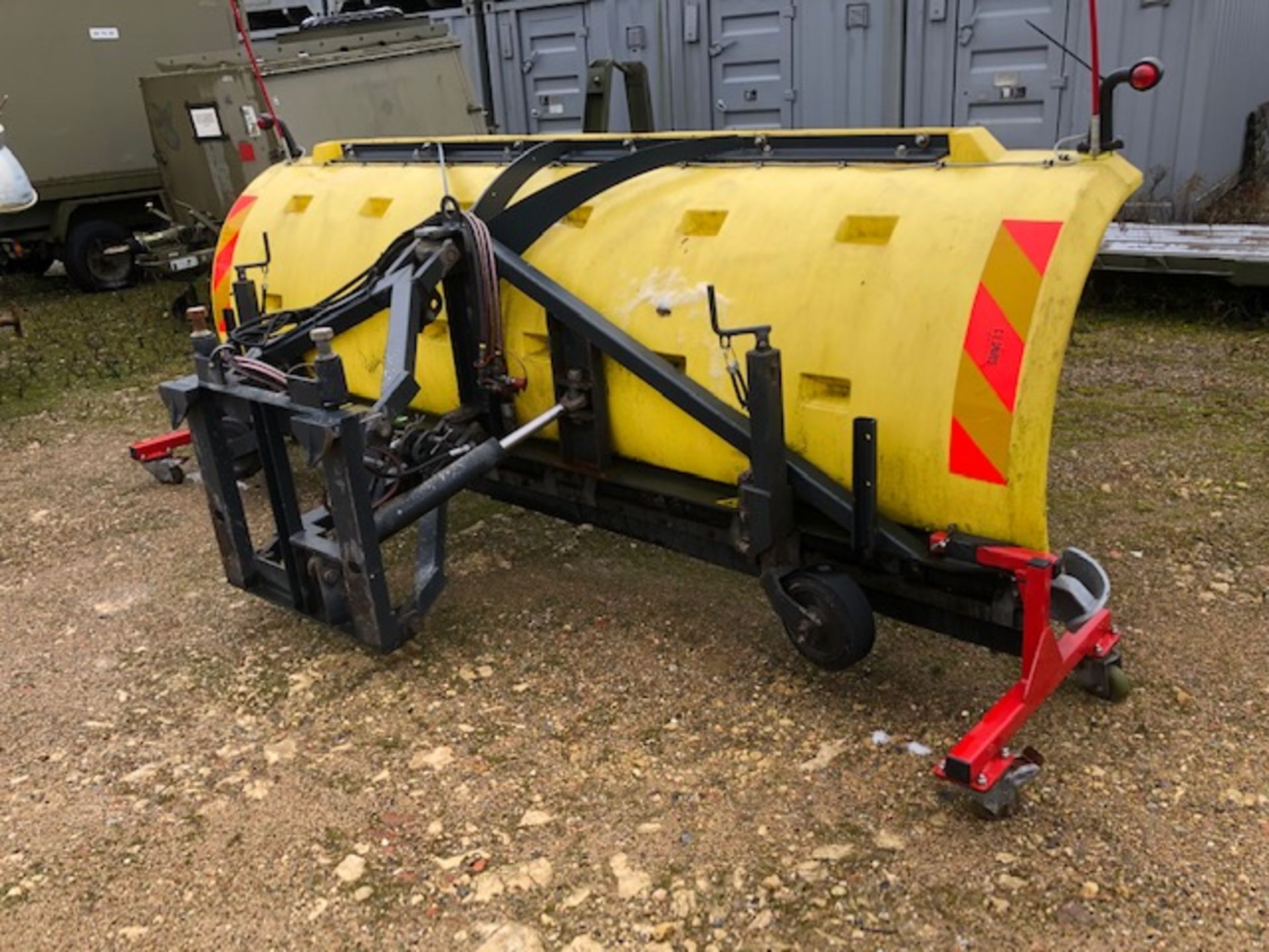 Schmidt Model SNK 34 Snow Plough Blade with frame and hydraulics. - Image 6 of 11