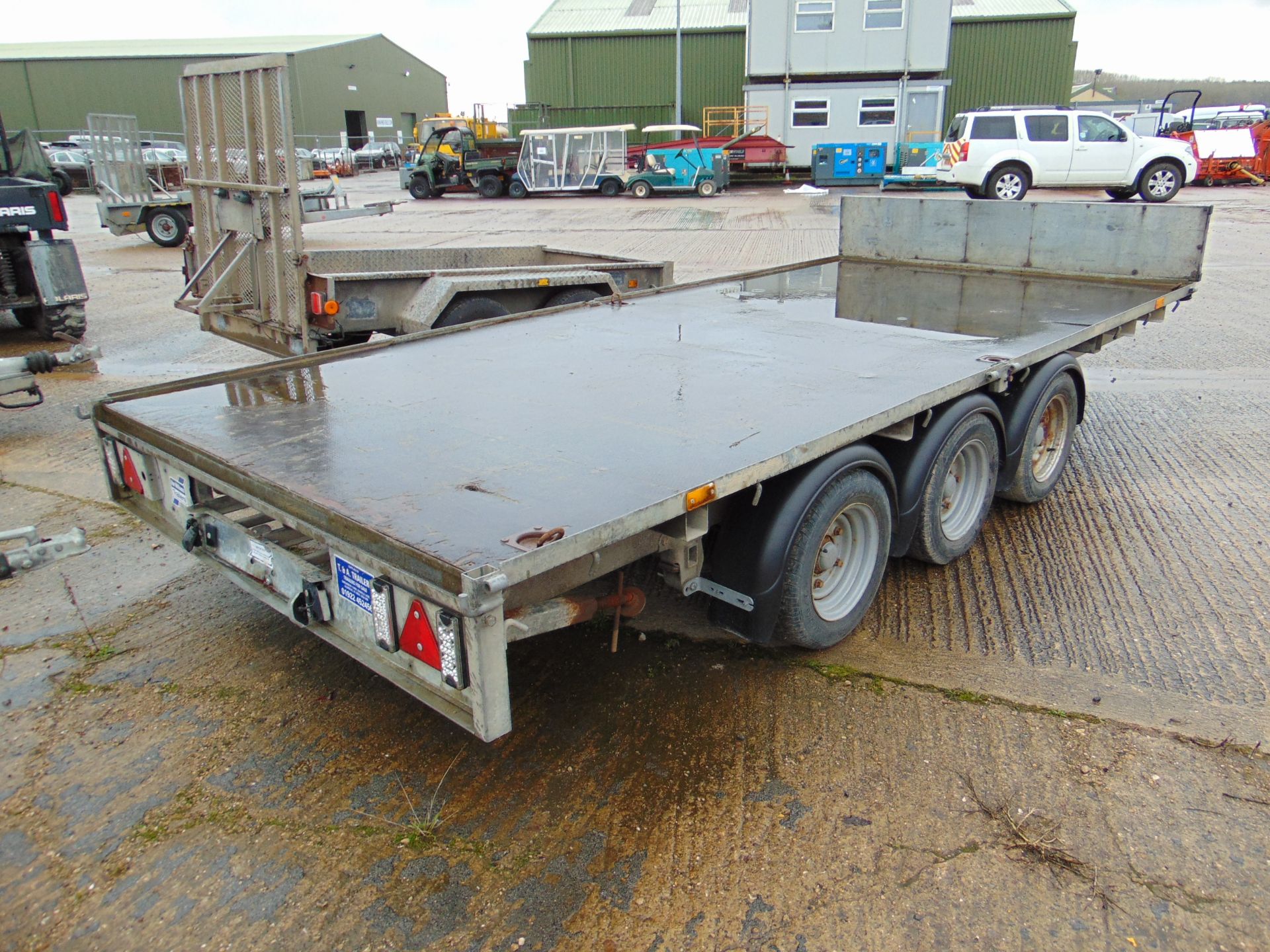 Ifor Williams 3.5 Tonne 3 Axle Plant / Car Transporter Trailer - Image 4 of 9