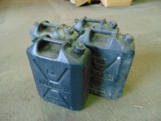 4 x Standard Nato 5 gall Water Jerry Cans as shown