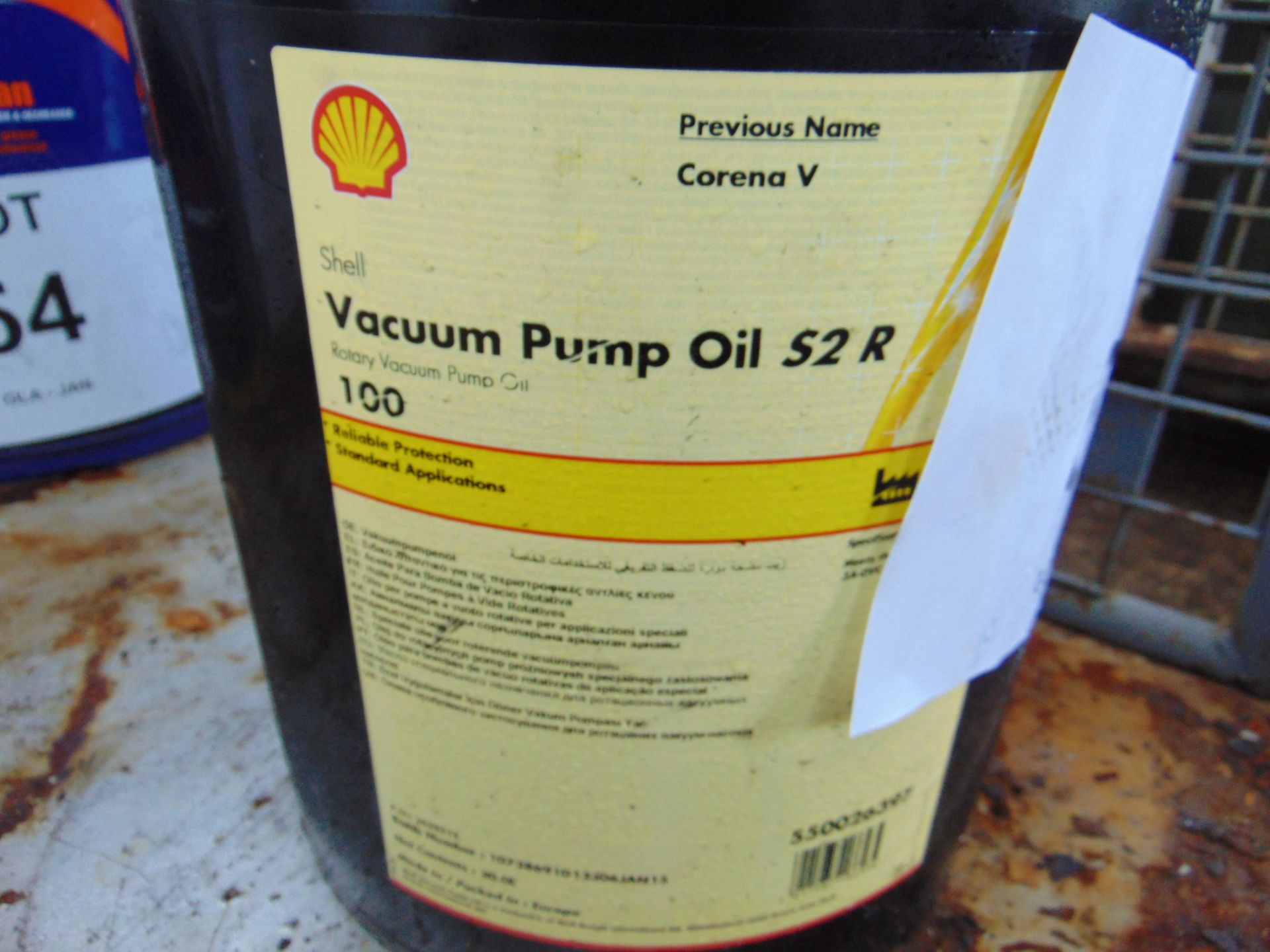 1 x Unissued 20L Drum of Shell S2R 100 Vacuum Pump Oil - Image 2 of 2