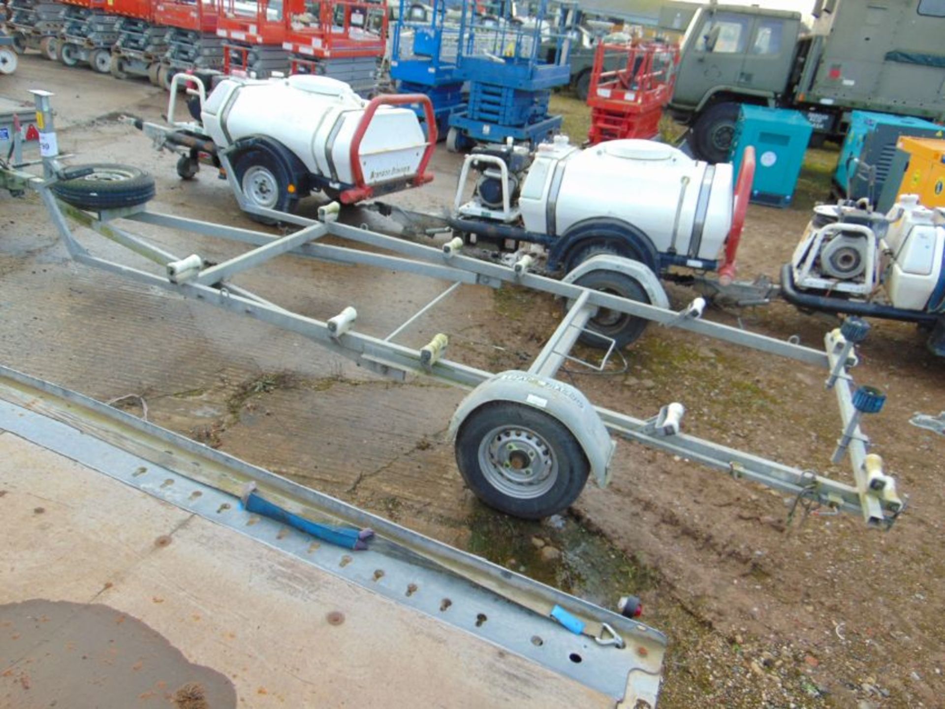 20ft Galvanised Boat Trailer c/w rollers and spare wheel