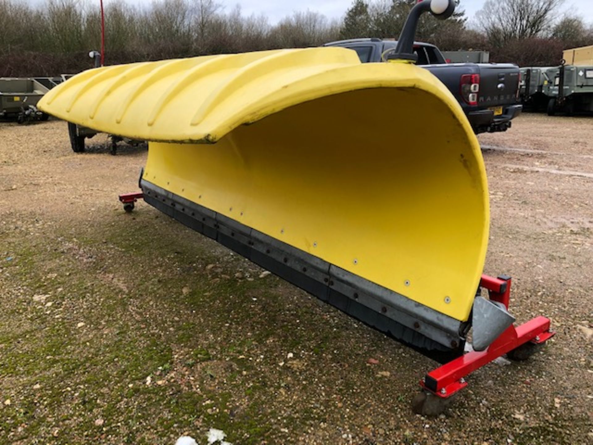 Schmidt Model SNK 34 Snow Plough Blade with frame and hydraulics. - Image 2 of 11