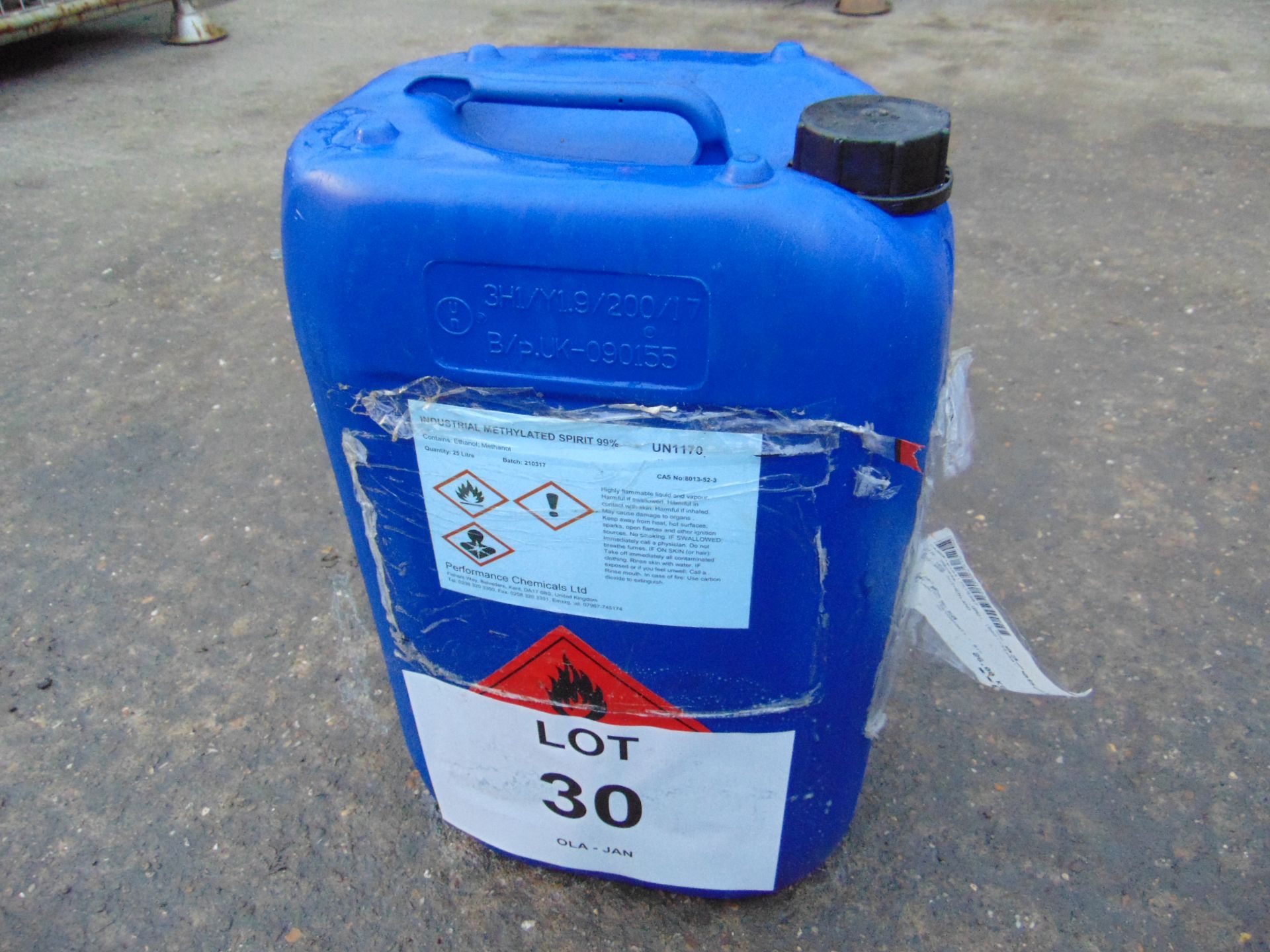 1 x Unissued 25L Drum of Industrial Methylated Spirit